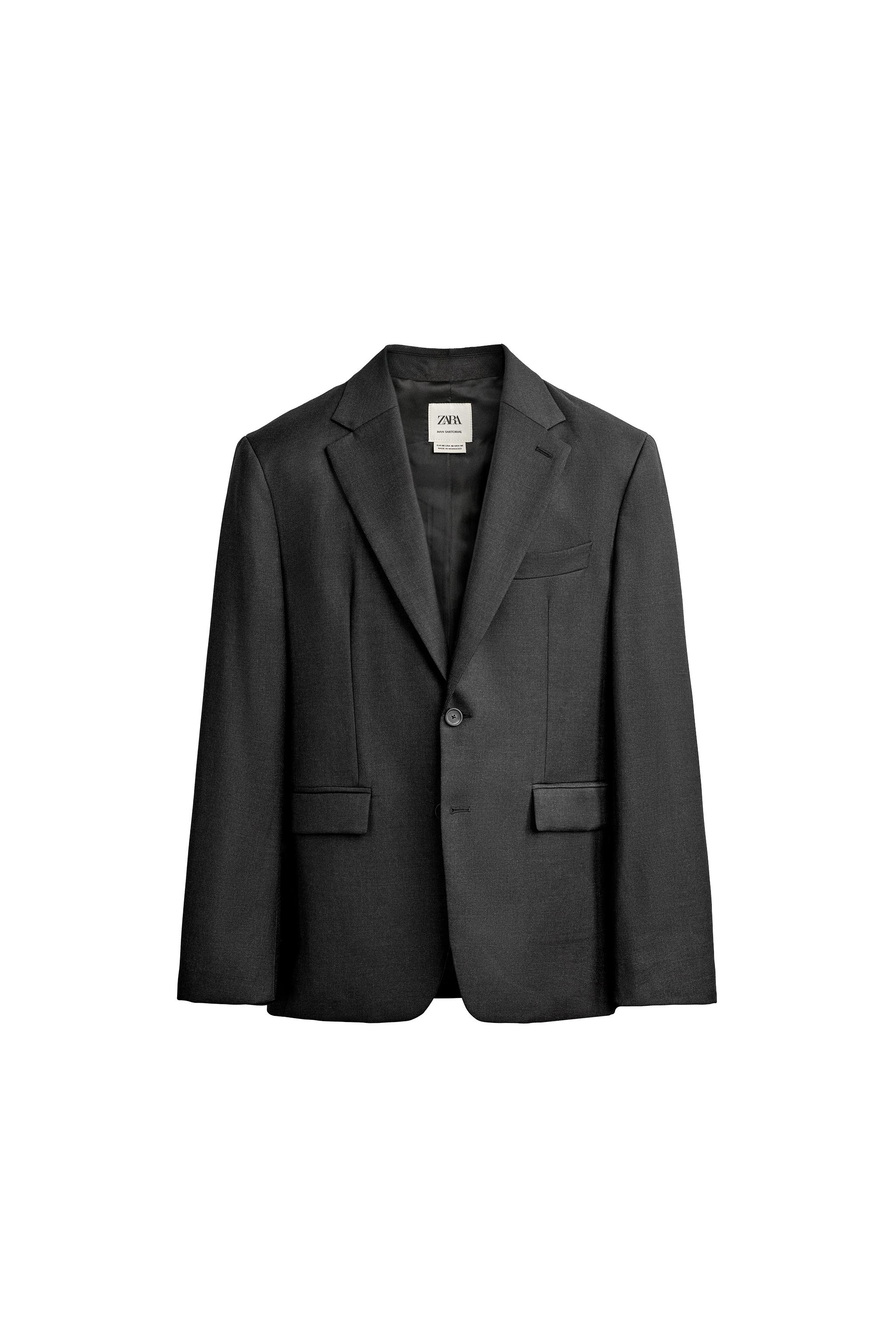 КОСТЮМНЫЙ БЛЕЙЗЕР ИЗ 100% ШЕРСТИ — ZARA