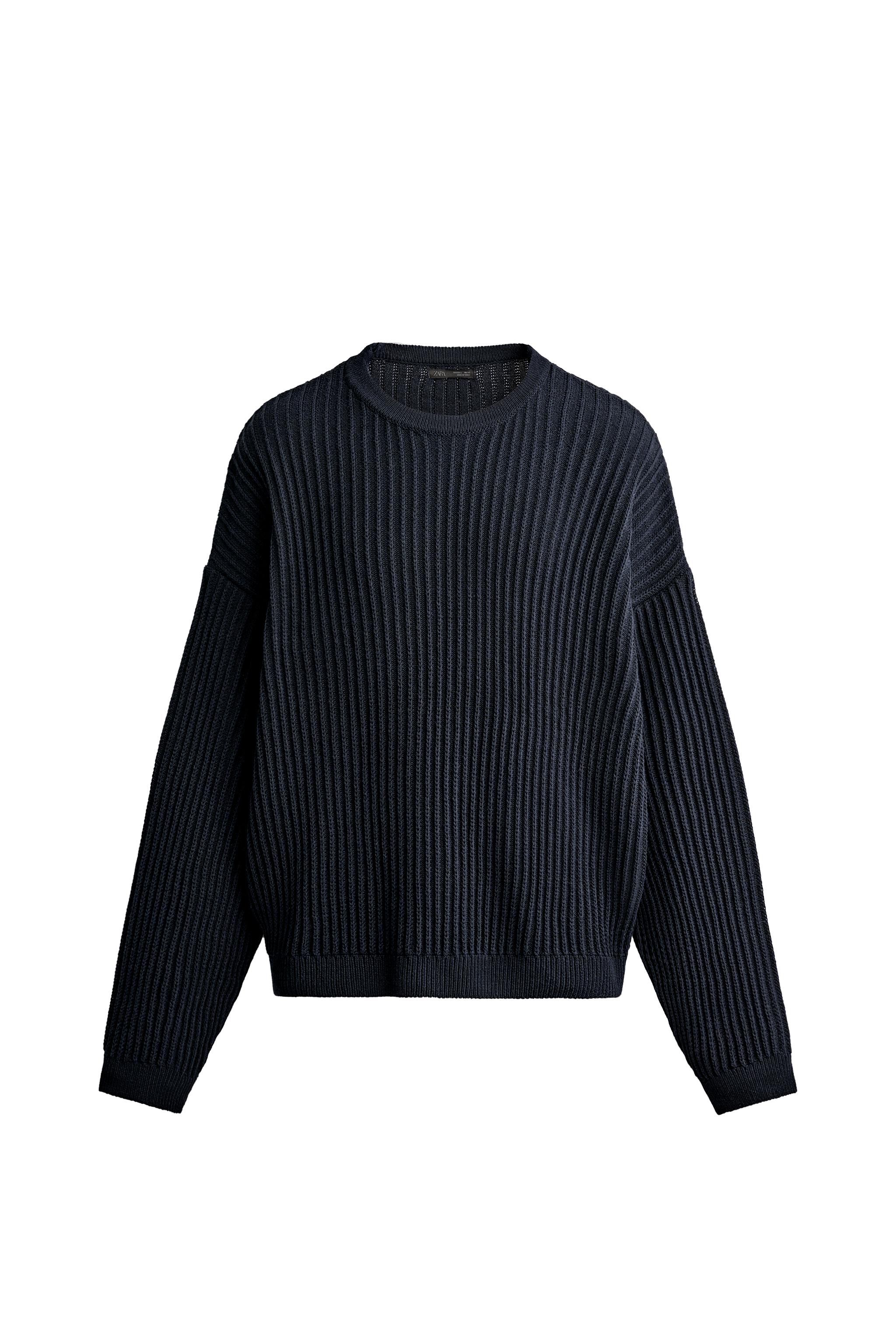 Фактурный джемпер прямого кроя — ZARA