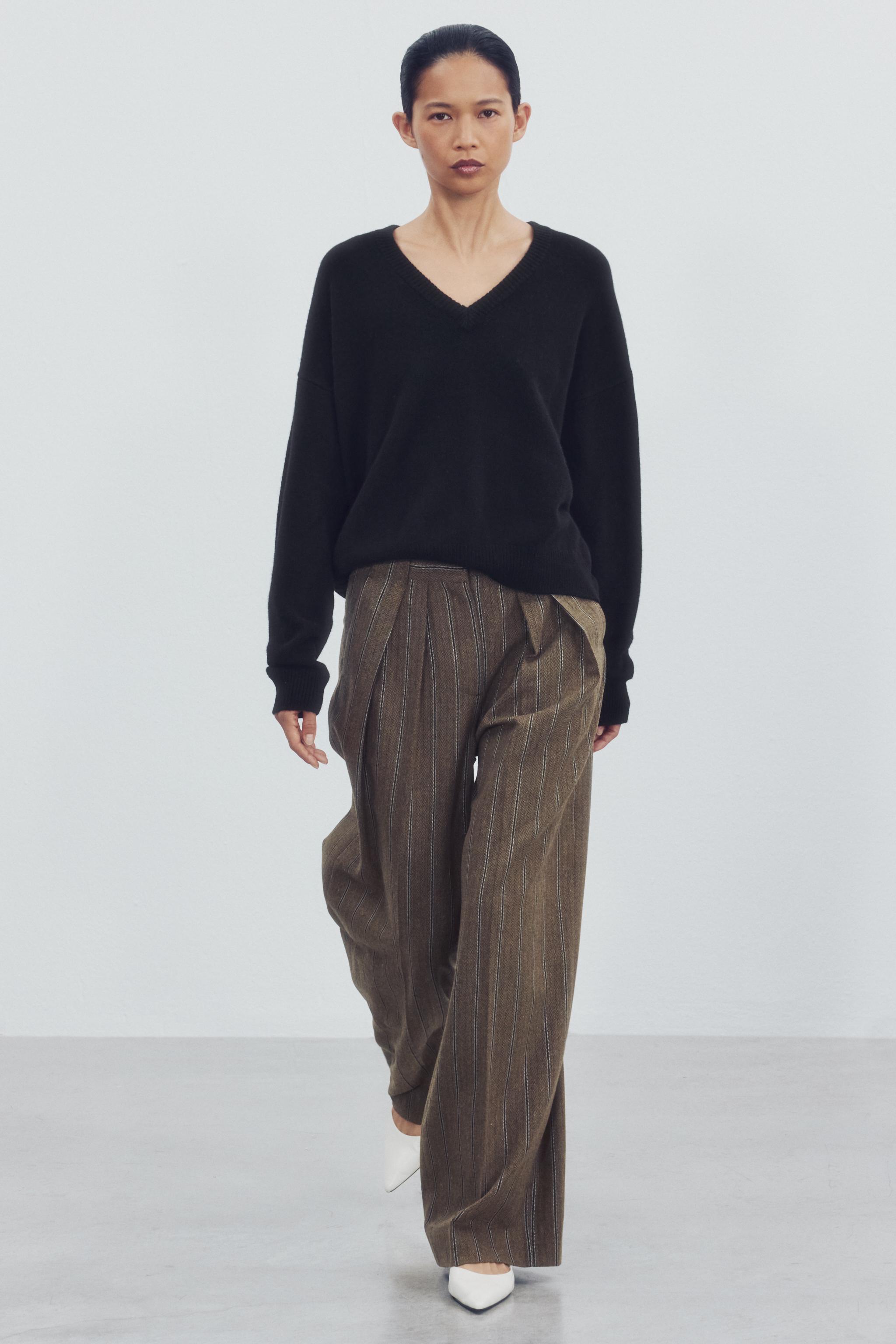 БРЮКИ В ЕЛОЧКУ В ПОЛОСКУ — Z2 COLLECTION — ZARA