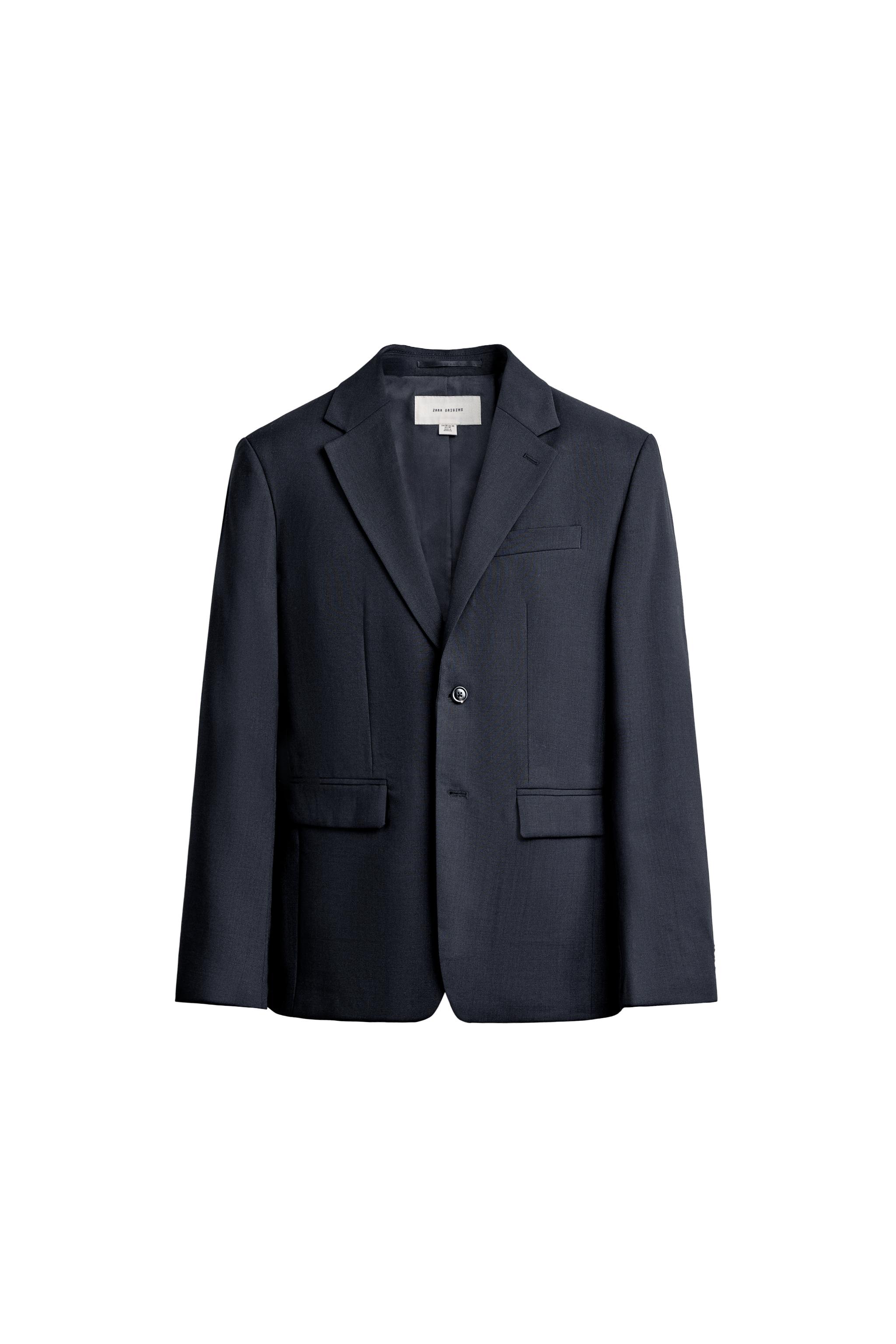 Костюмный блейзер классического кроя из 100% шерсти — ZARA