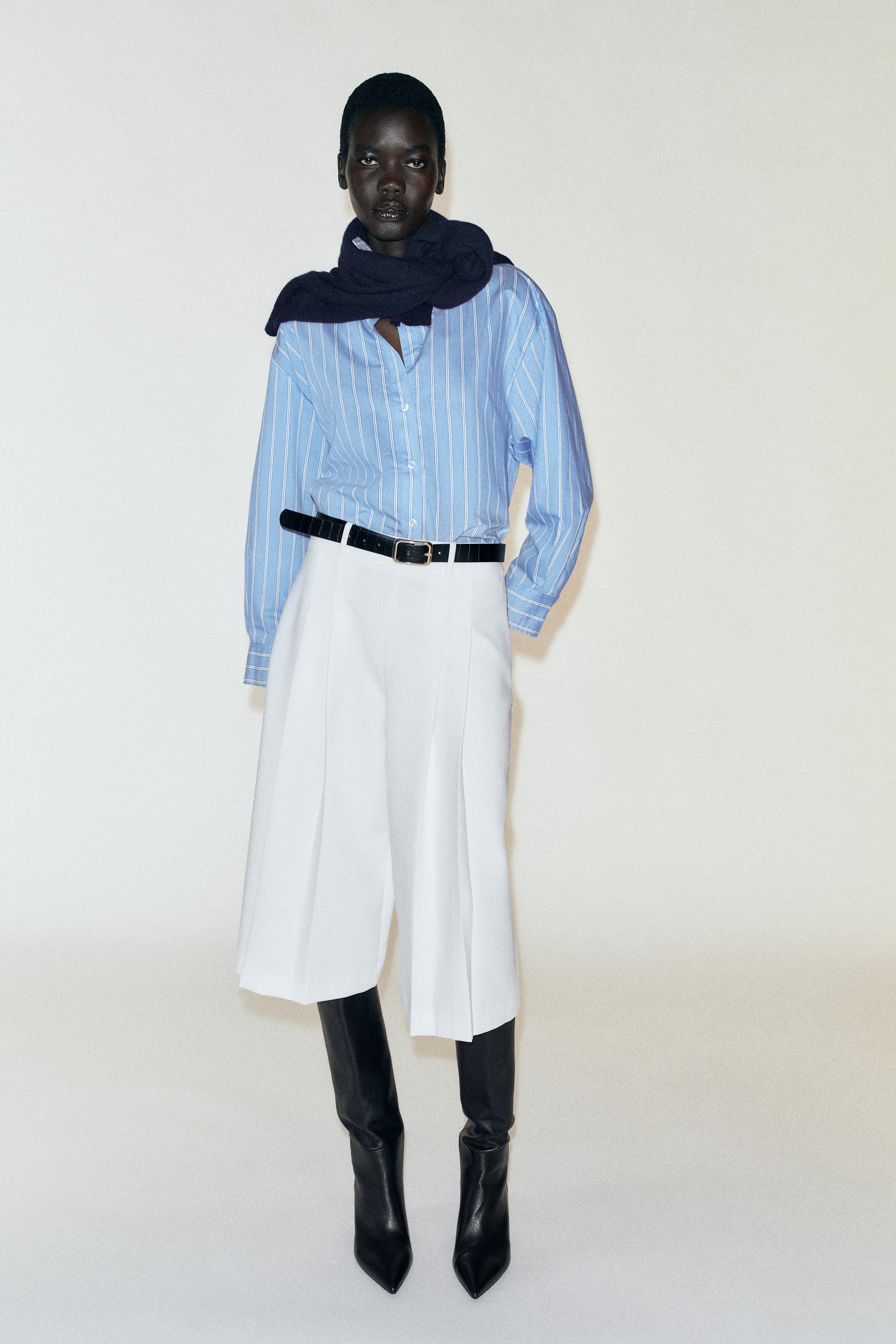 БАЗОВАЯ РУБАШКА ИЗ ПОПЛИНА — ZARA