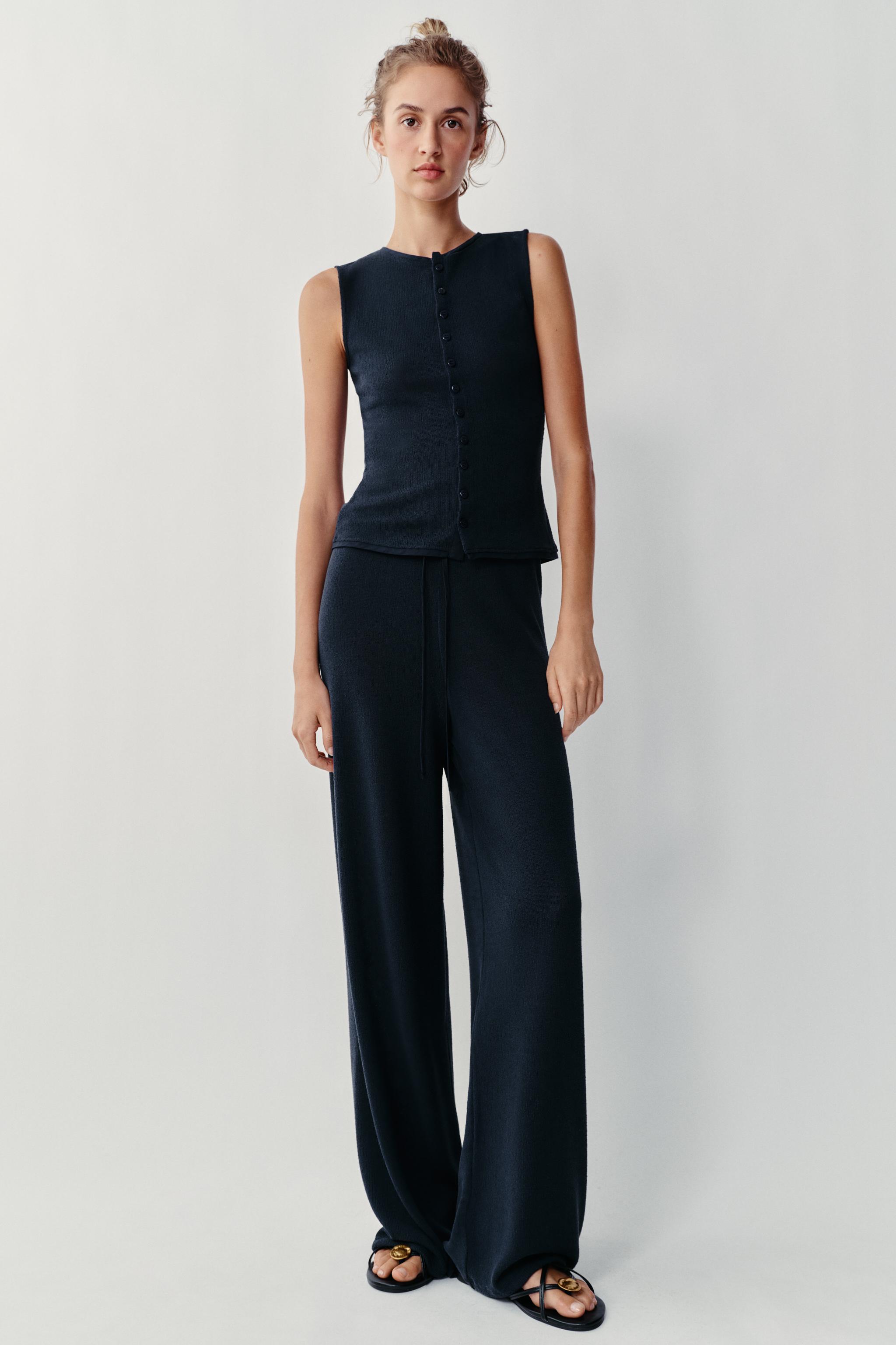 ЖИЛЕТ С ВОРОТНИКОМ В СТИЛЕ ХЕНЛИ — ZARA