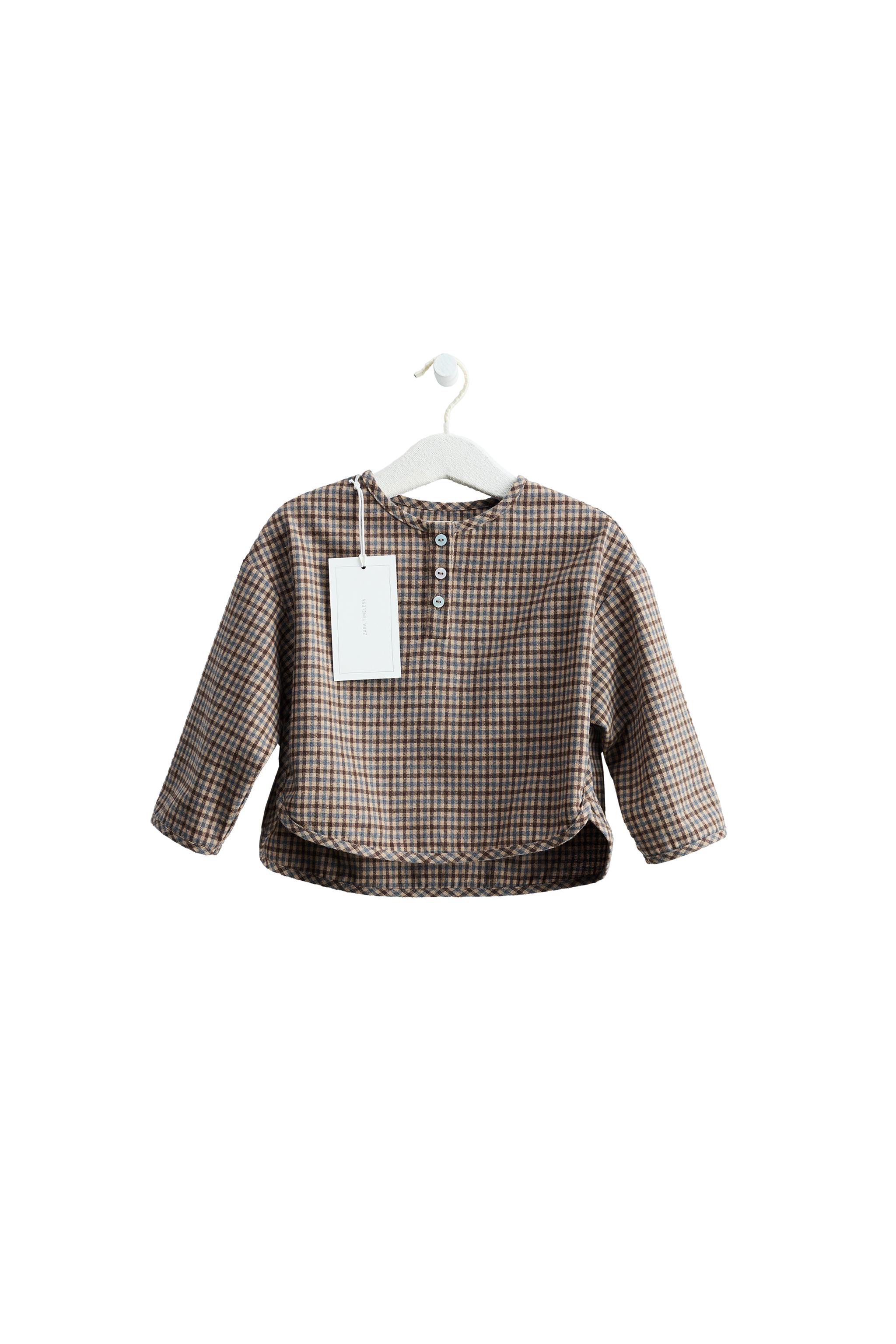 Топ в клетку из коллекции TIMELESS — ZARA