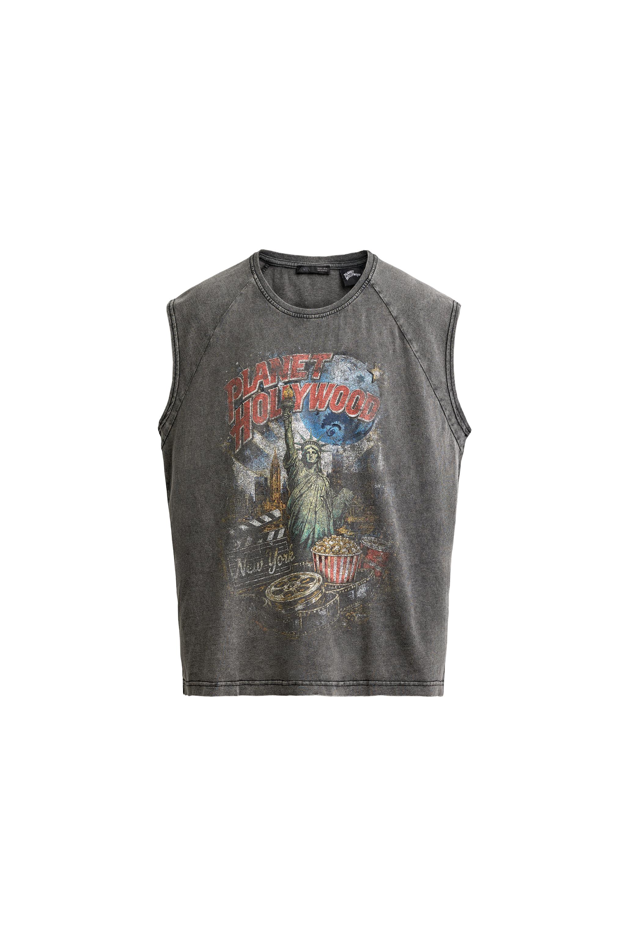 ФУТБОЛКА С ПРИНТОМ PLANET HOLLYWOOD® — ZARA