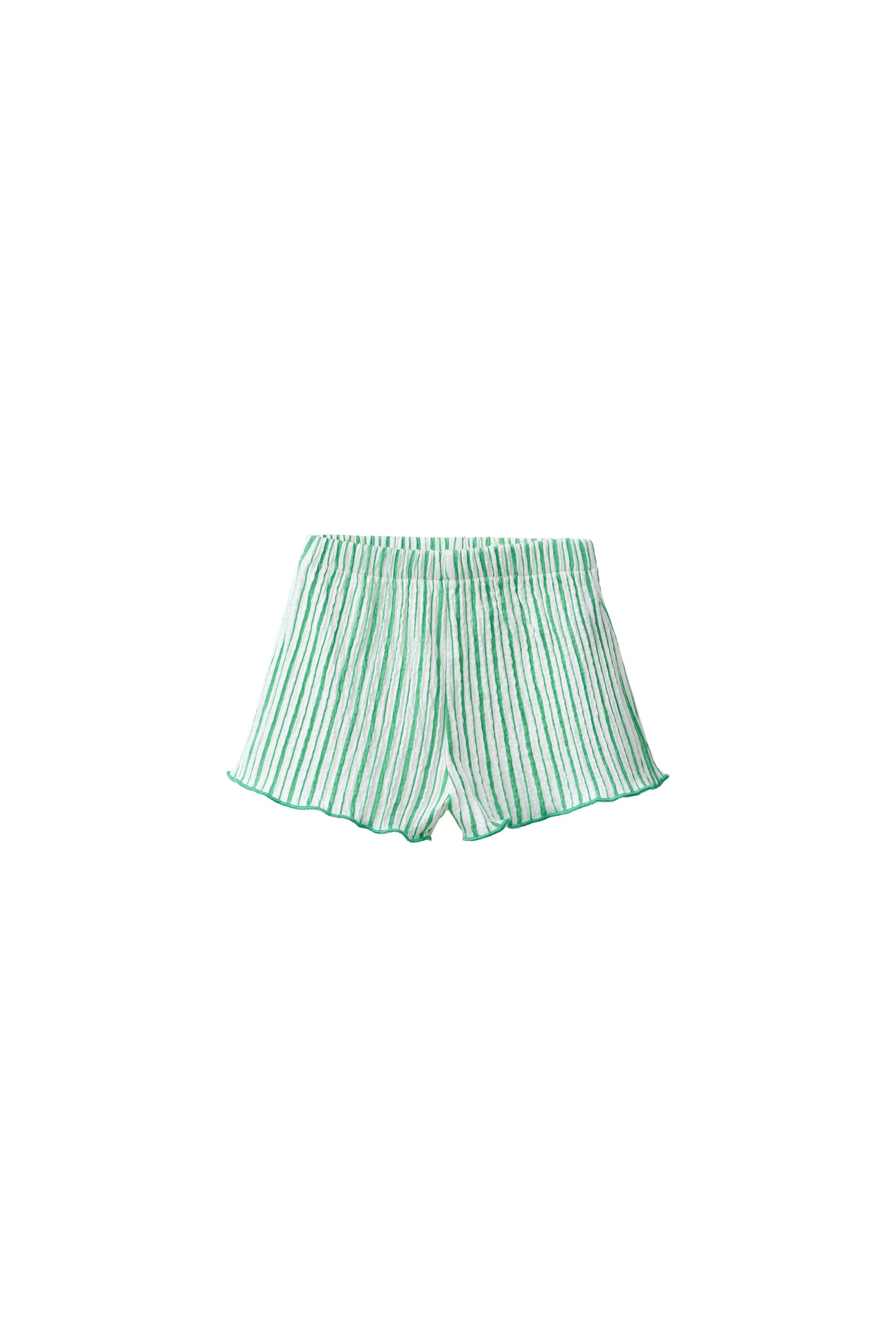 Бермуды фактурные в полоску — ZARA
