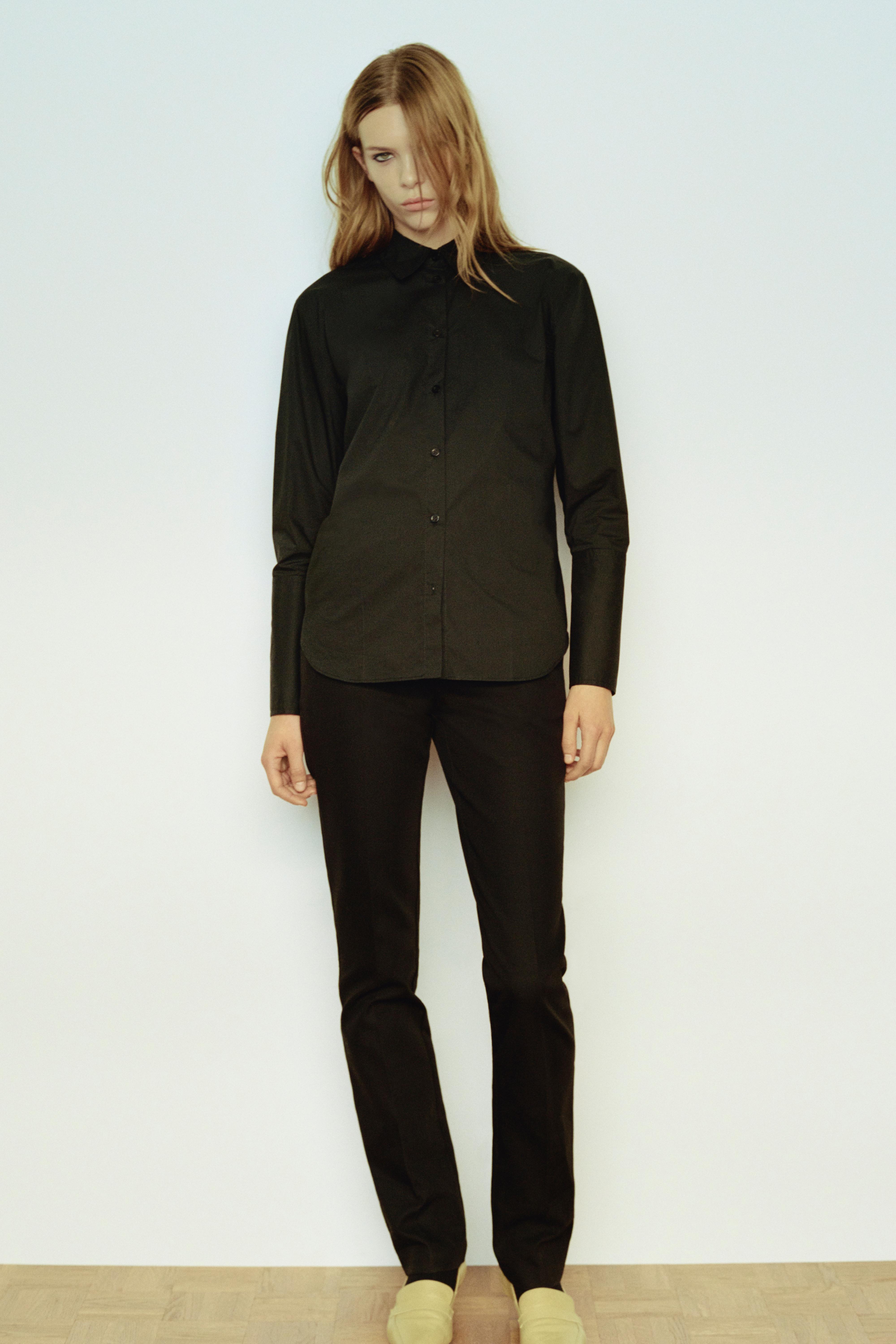 STRAIGHT-LEG TROUSERS WITH BELT LOOPS — ZARA