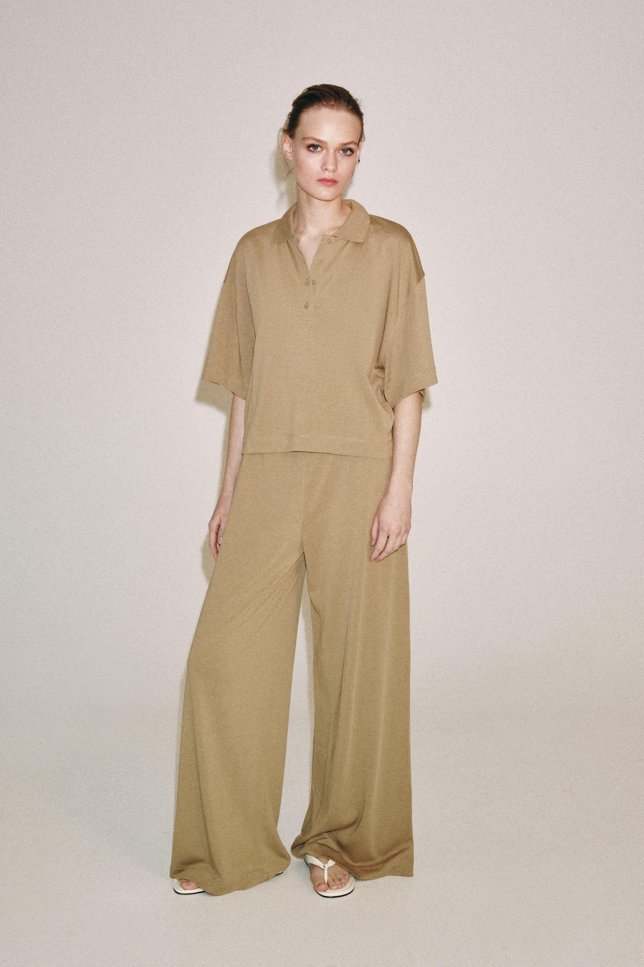 Рубашка поло с коротким рукавом — ZARA