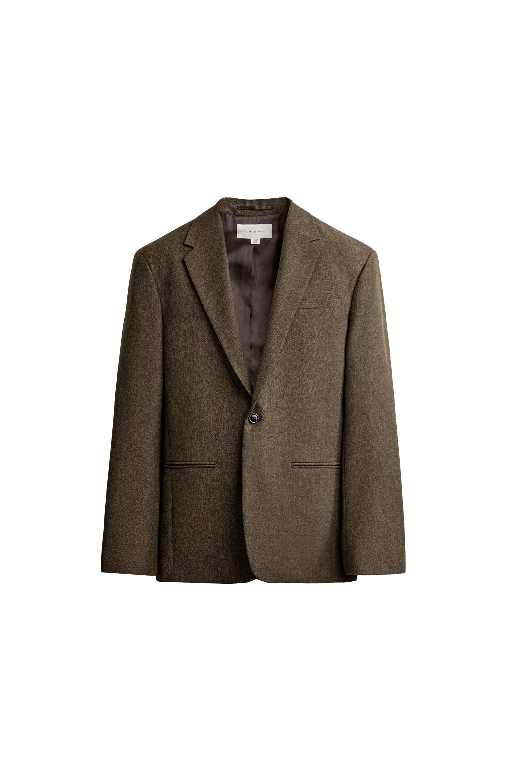 100% WOOL REGULAR FIT SUIT BLAZER — ZARA