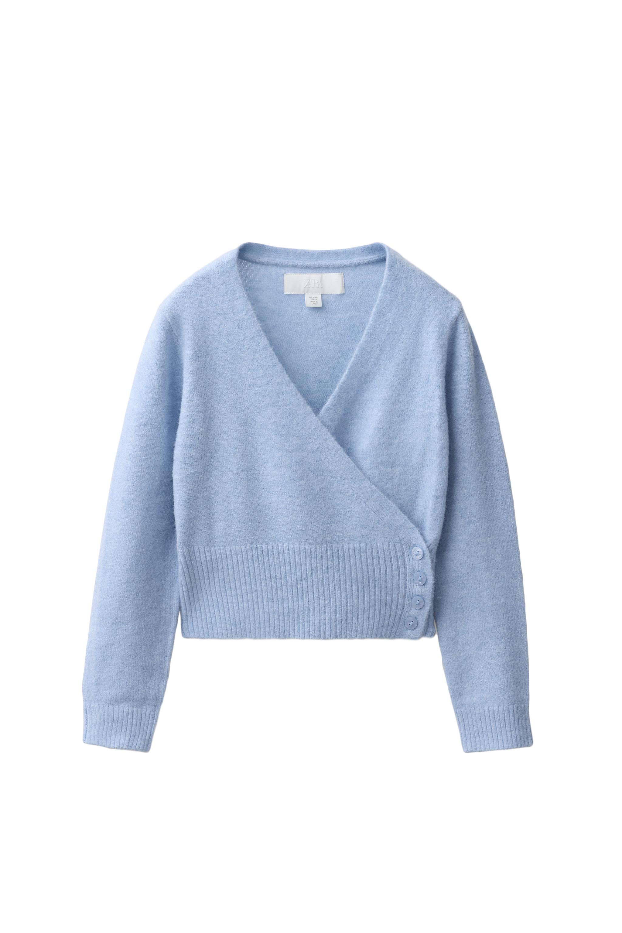 Двубортный вязаный кардиган — ZARA
