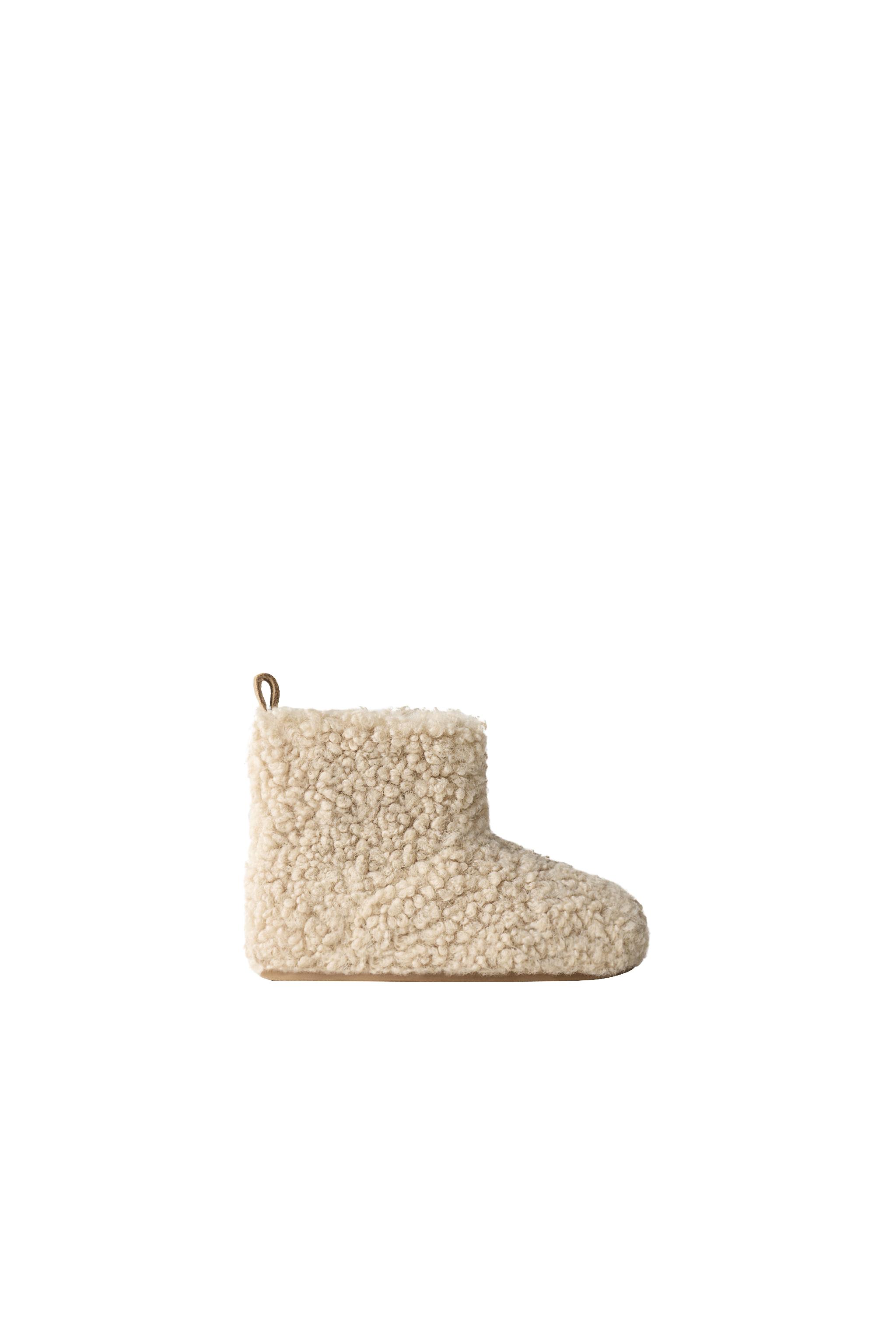 FAUX SHEARLING BOOTS — ZARA