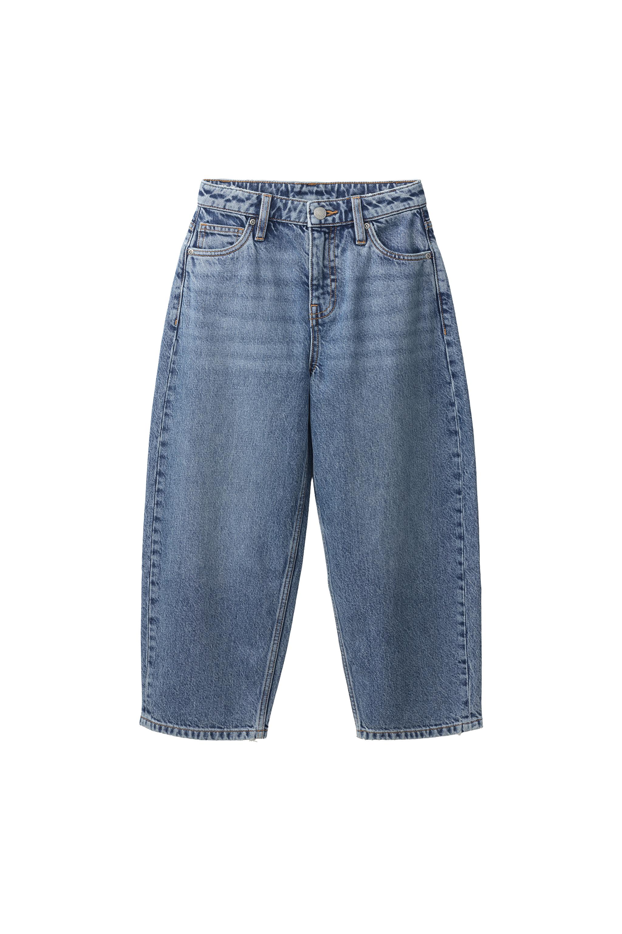 Джинсы силуэта "баллон" с вышивкой FRUIT OF THE LOOM™ — ZARA