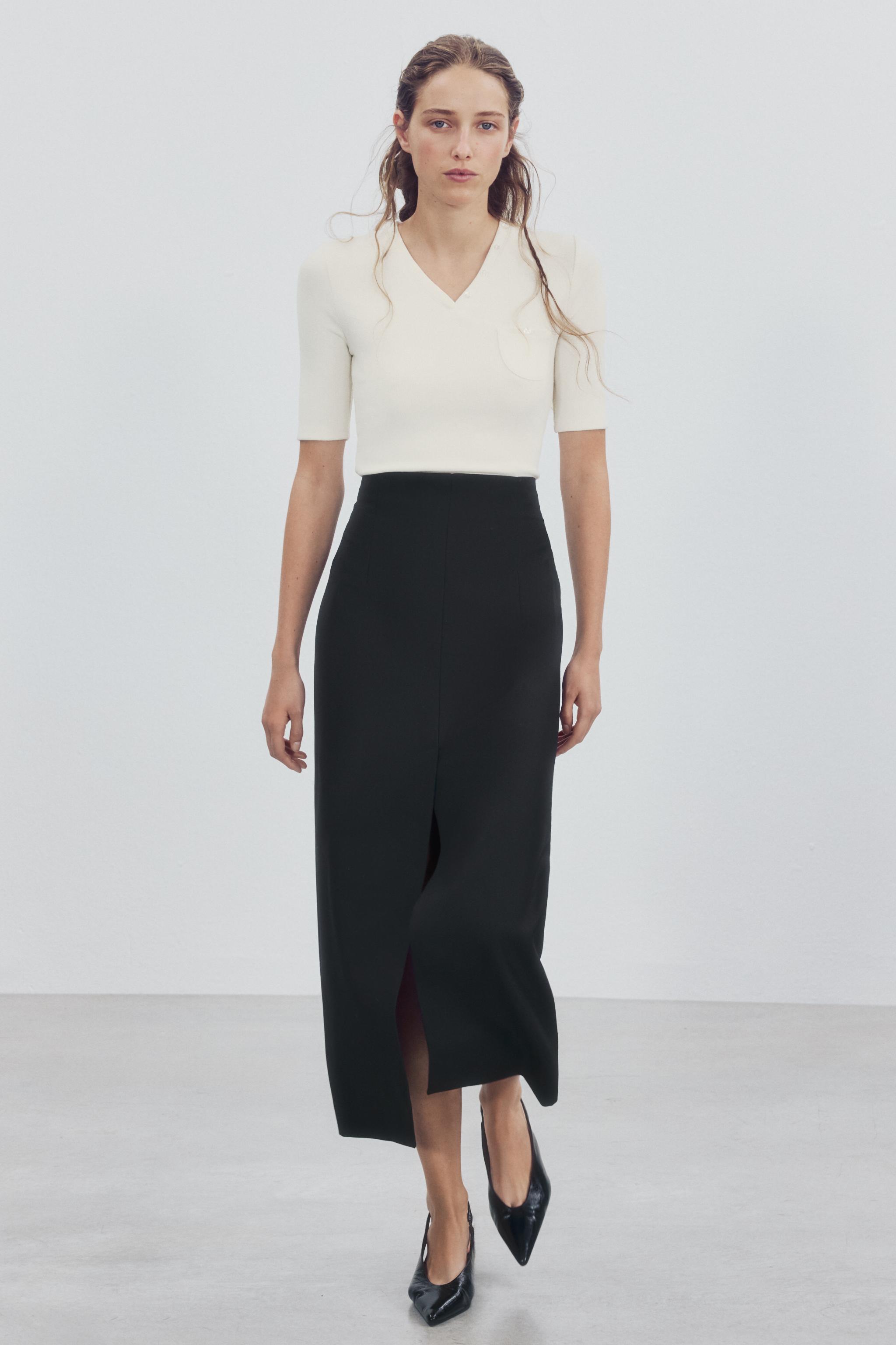 V-NECK POCKET T-SHIRT — ZARA