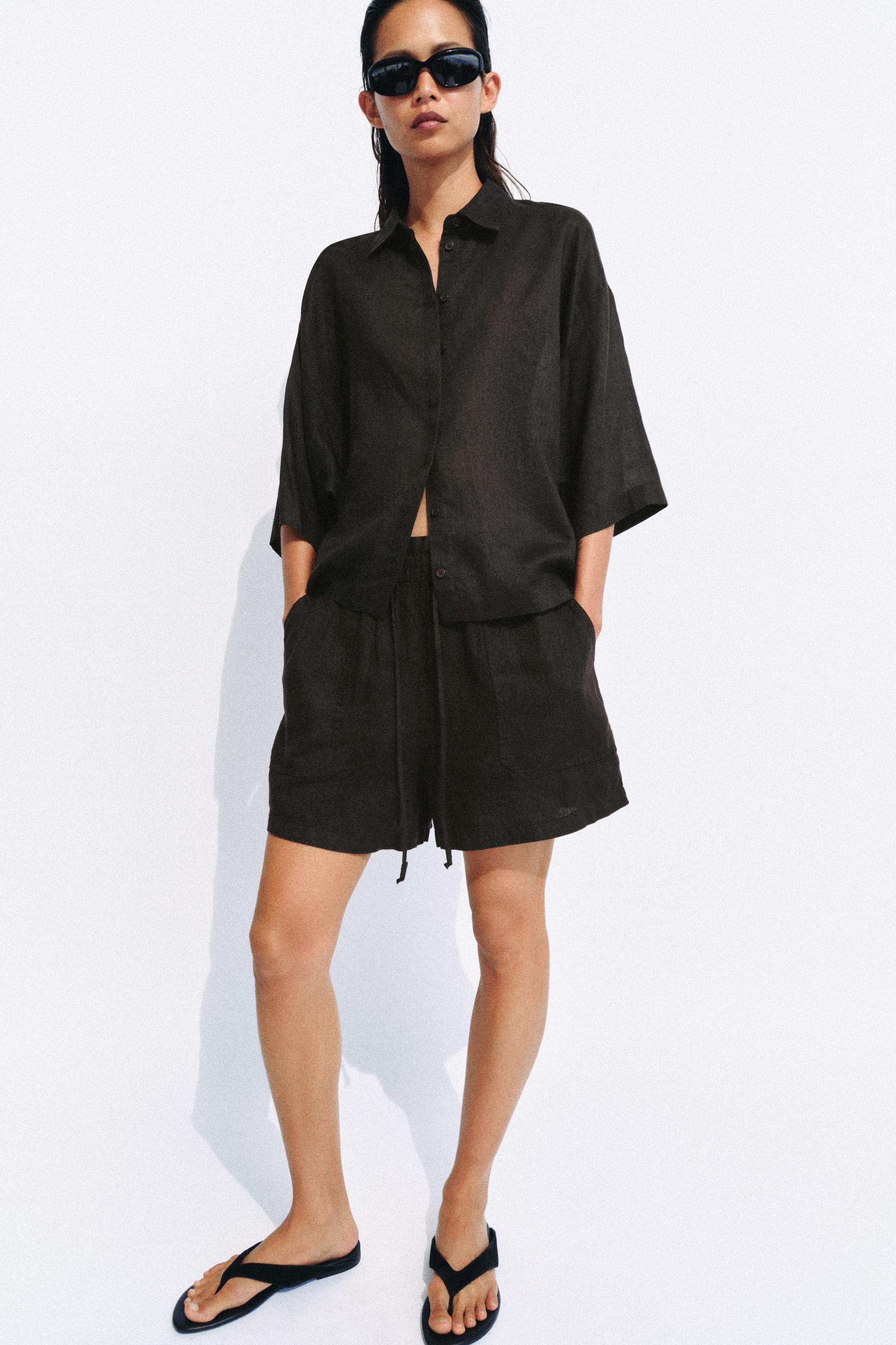 СВОБОДНАЯ РУБАШКА ОВЕРСАЙЗ — ZW COLLECTION — ZARA