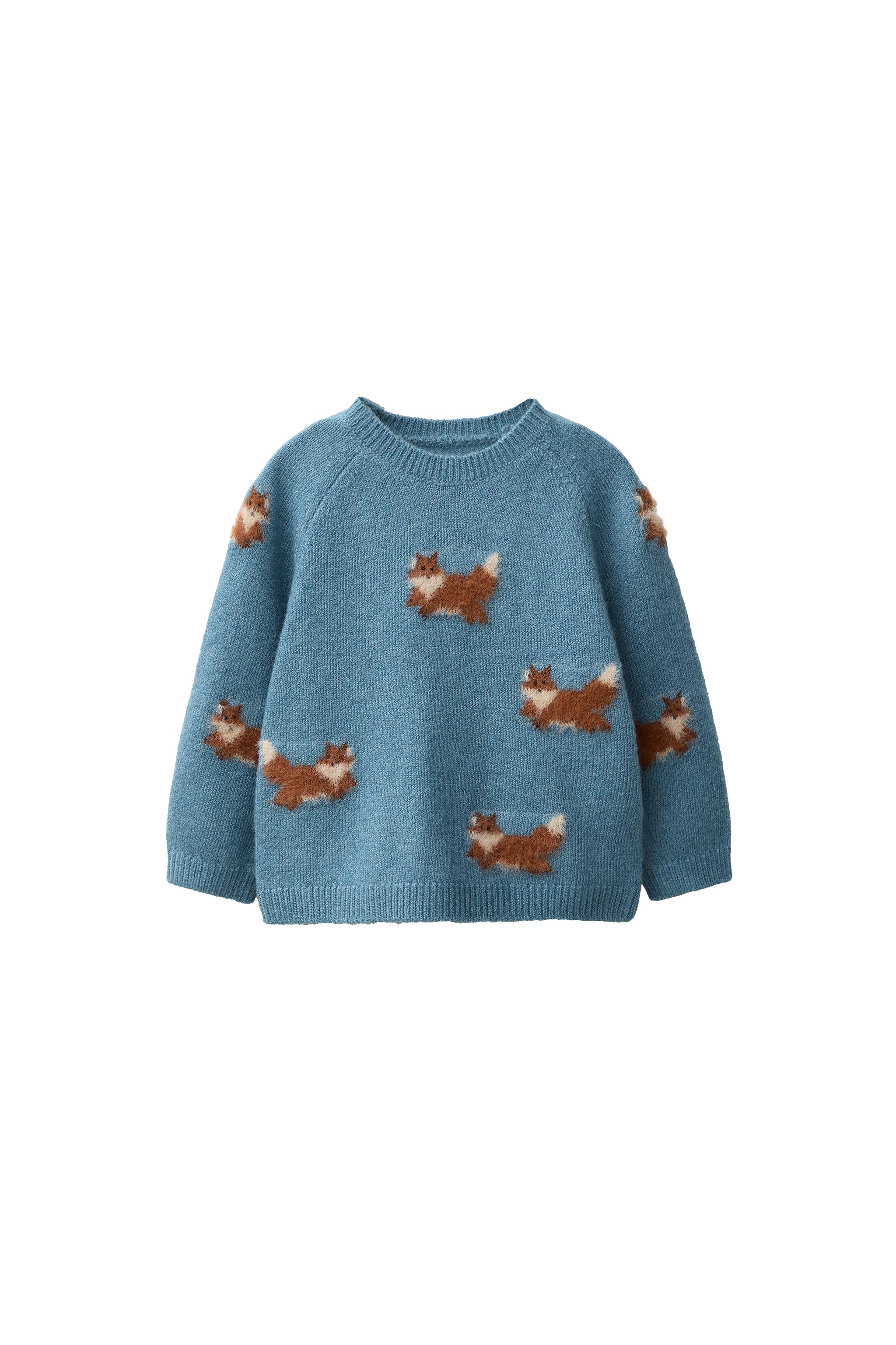 СВИТЕР С ВЫШИВКОЙ «ЛИСИЧКИ» — ZARA