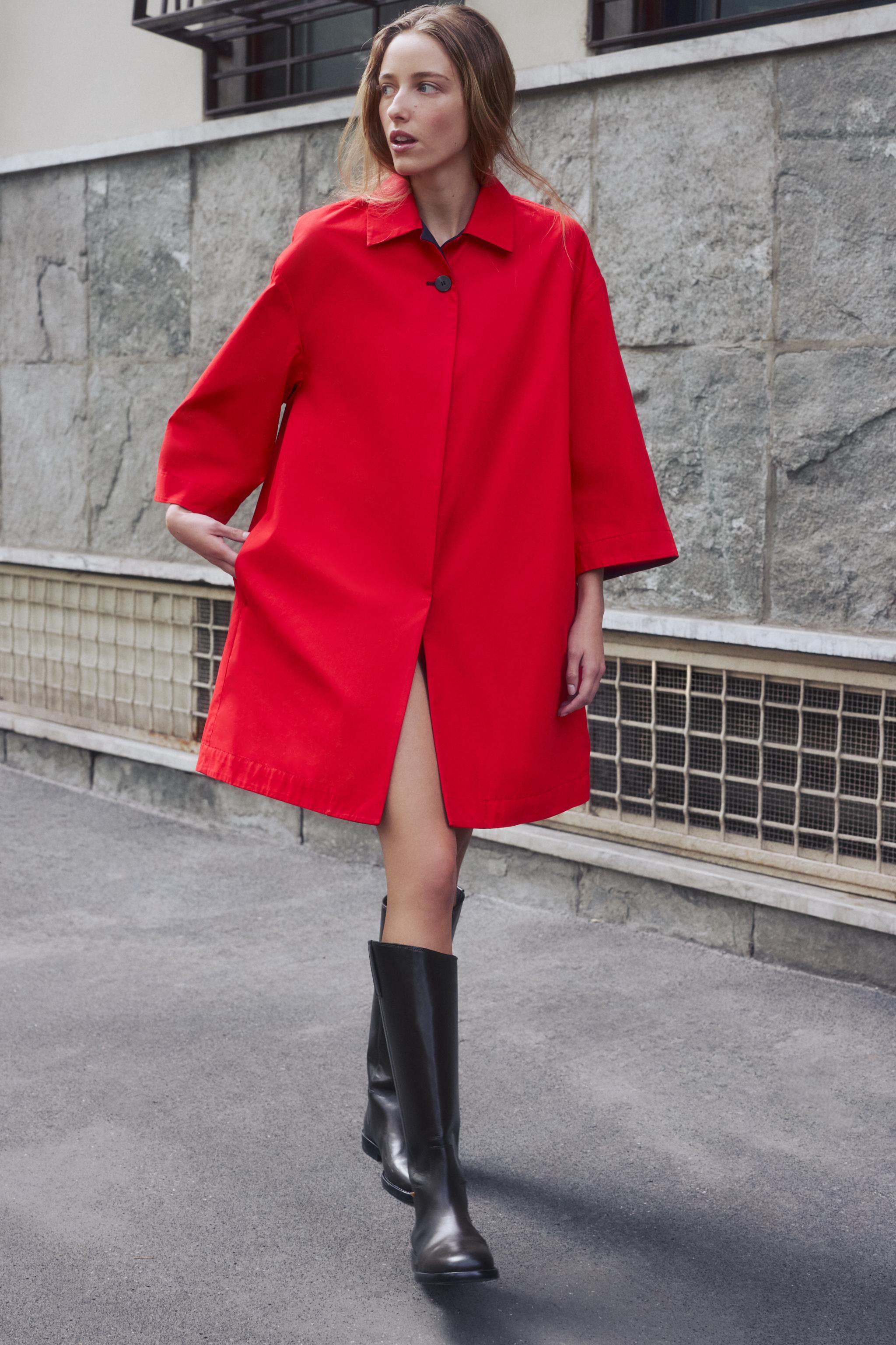 ZW Collection Reversible Midi Trench Coat — ZARA
