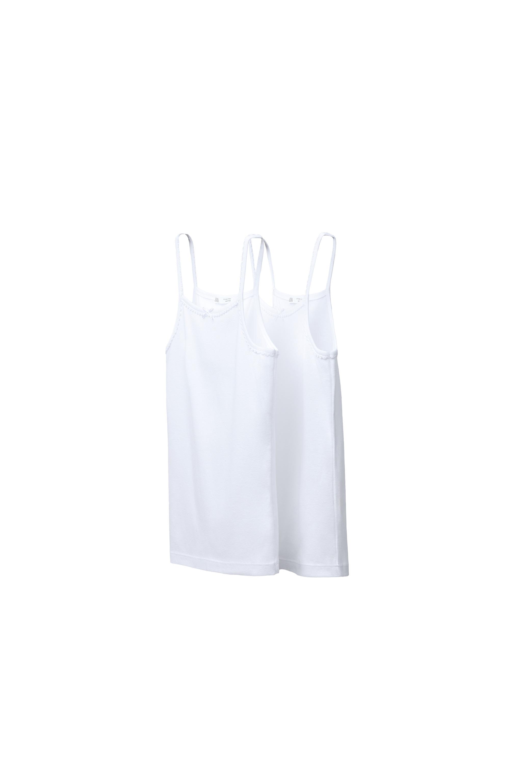 Набор из двух футболок с тонкими бретелями — ZARA