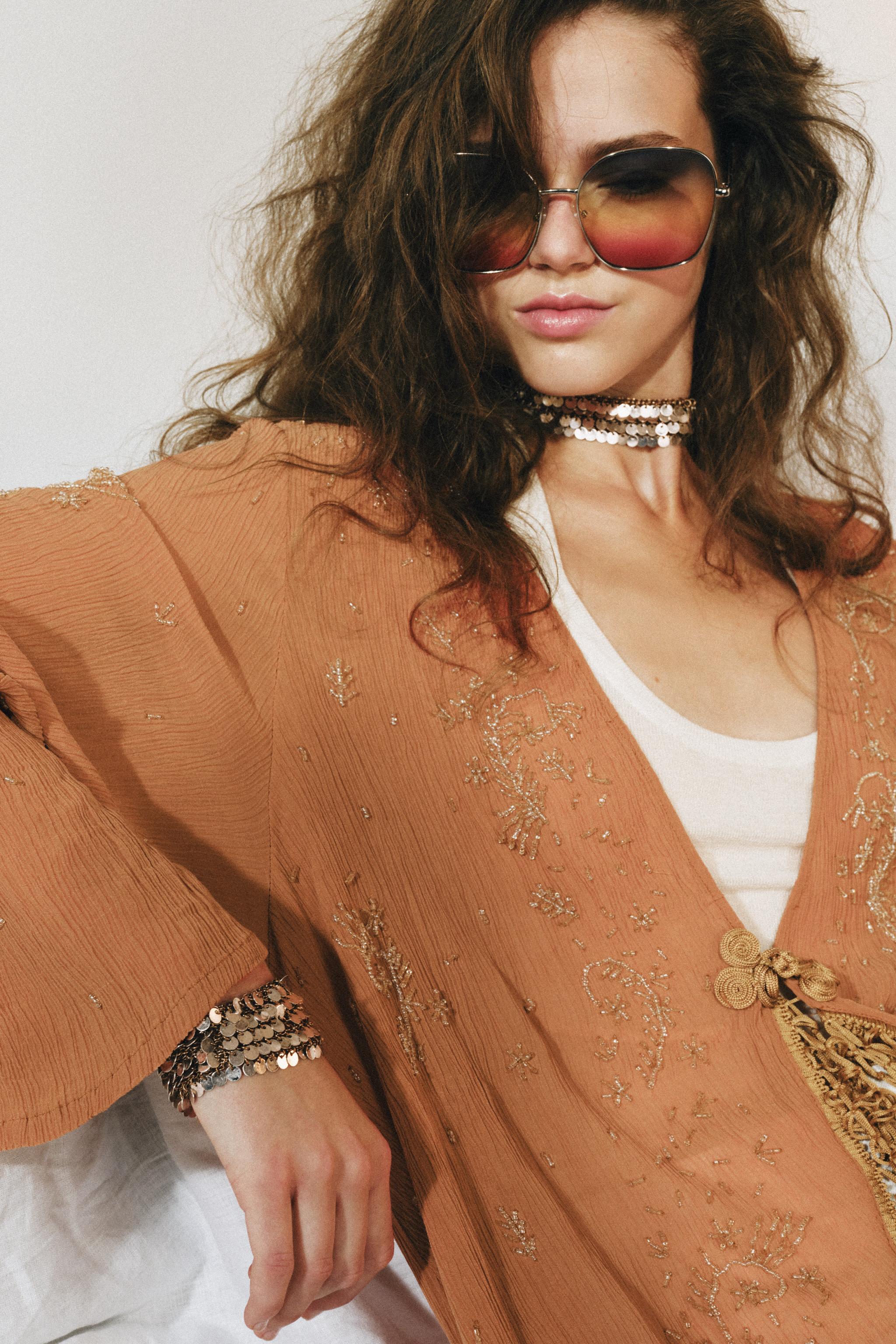 КОМБИНИРОВАННЫЙ БРАСЛЕТ С ПАЙЕТКАМИ — ZARA