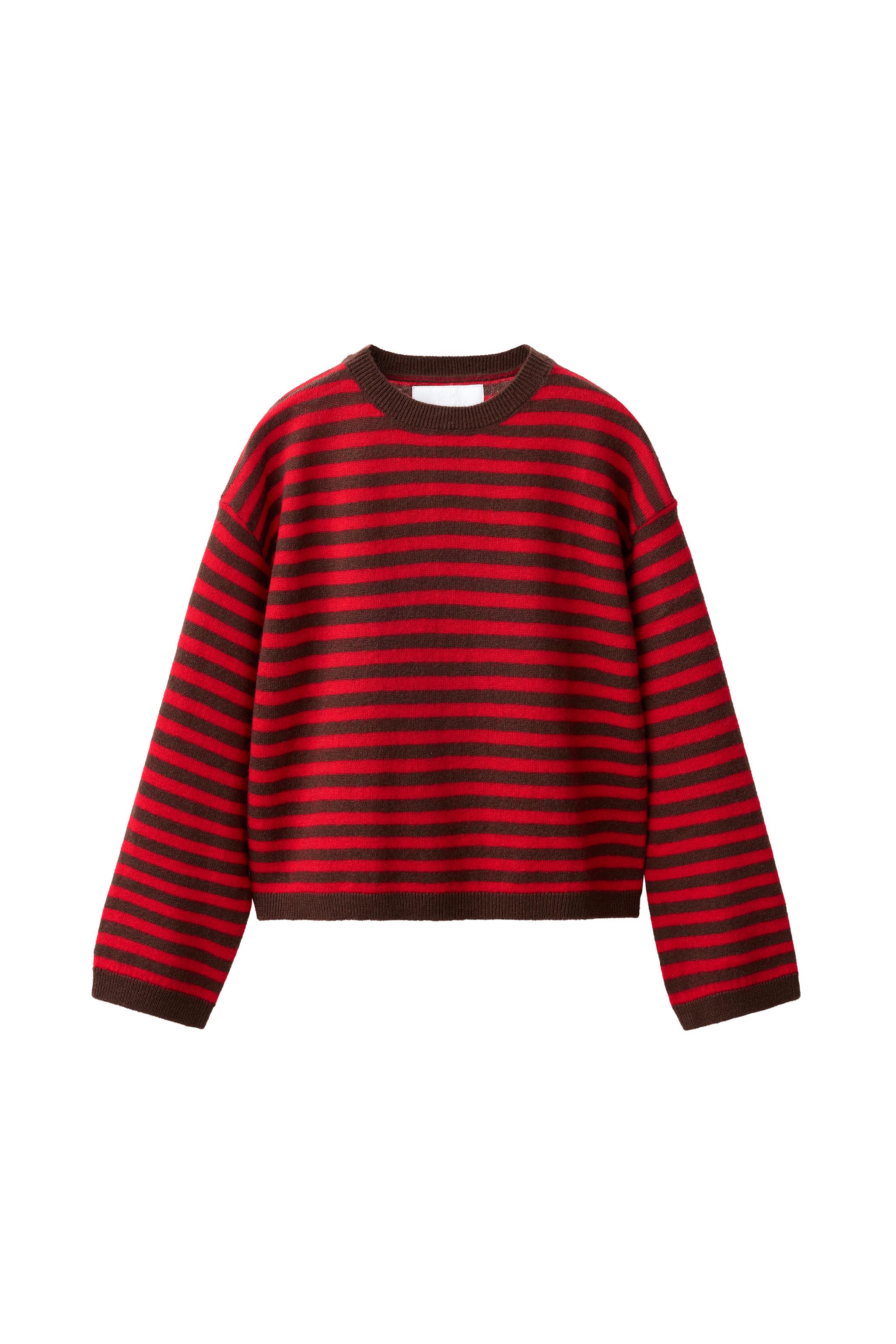 ШЕРСТЯНОЙ СВИТЕР В ПОЛОСКУ — ZARA