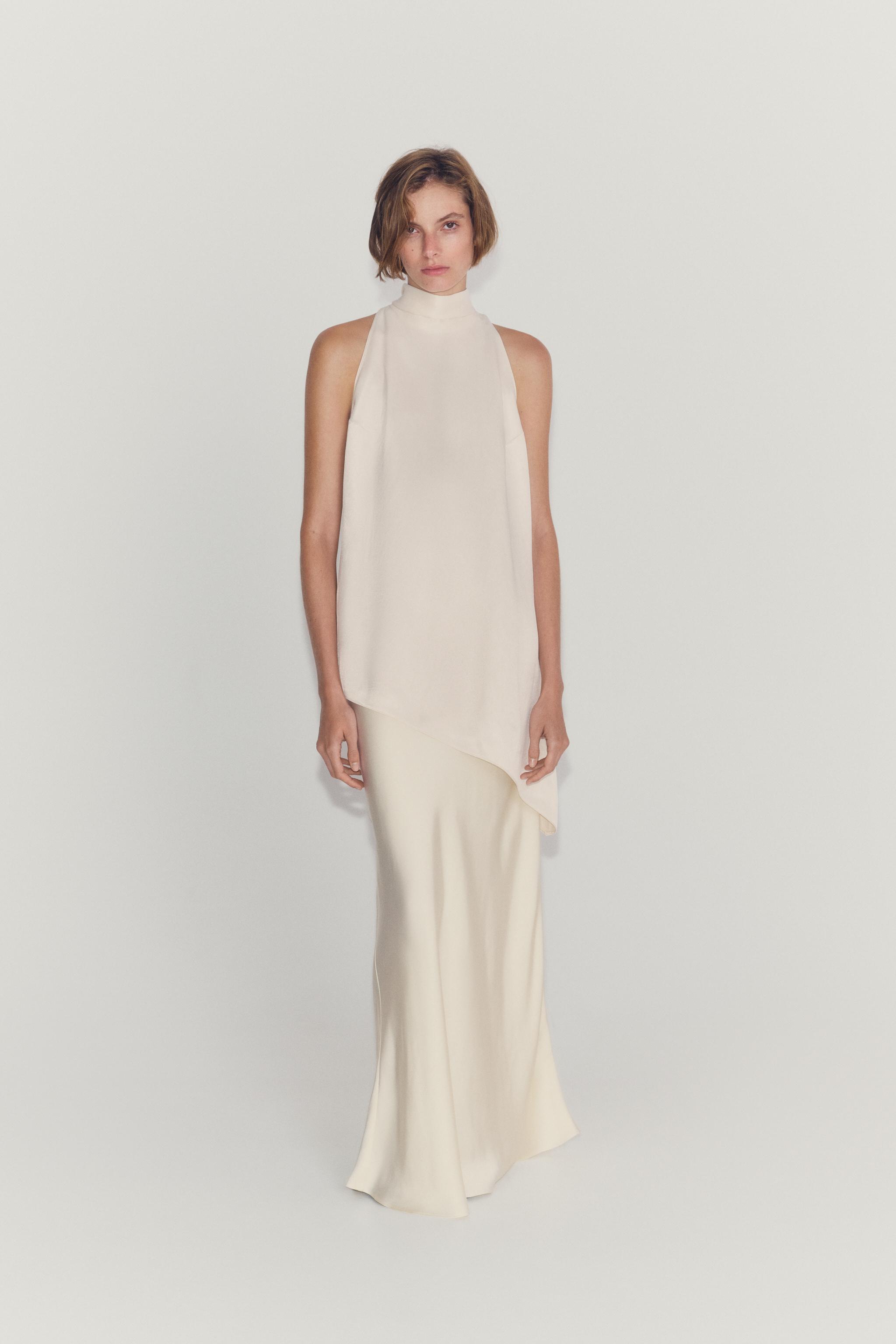 Топ ZW COLLECTION с асимметричным запа́хом — ZARA