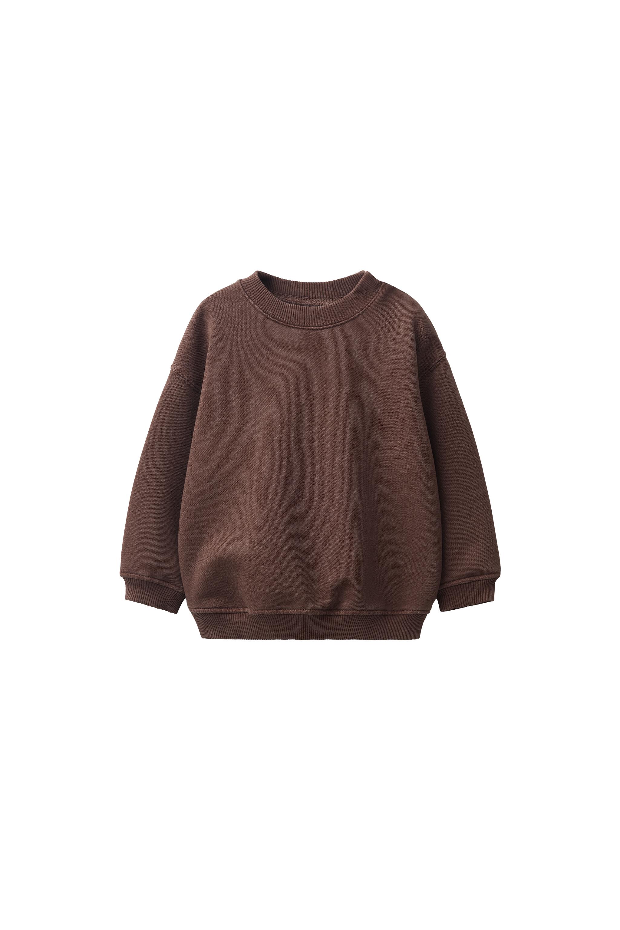 GARMENT DYED PLAIN SWEATSHIRT — ZARA