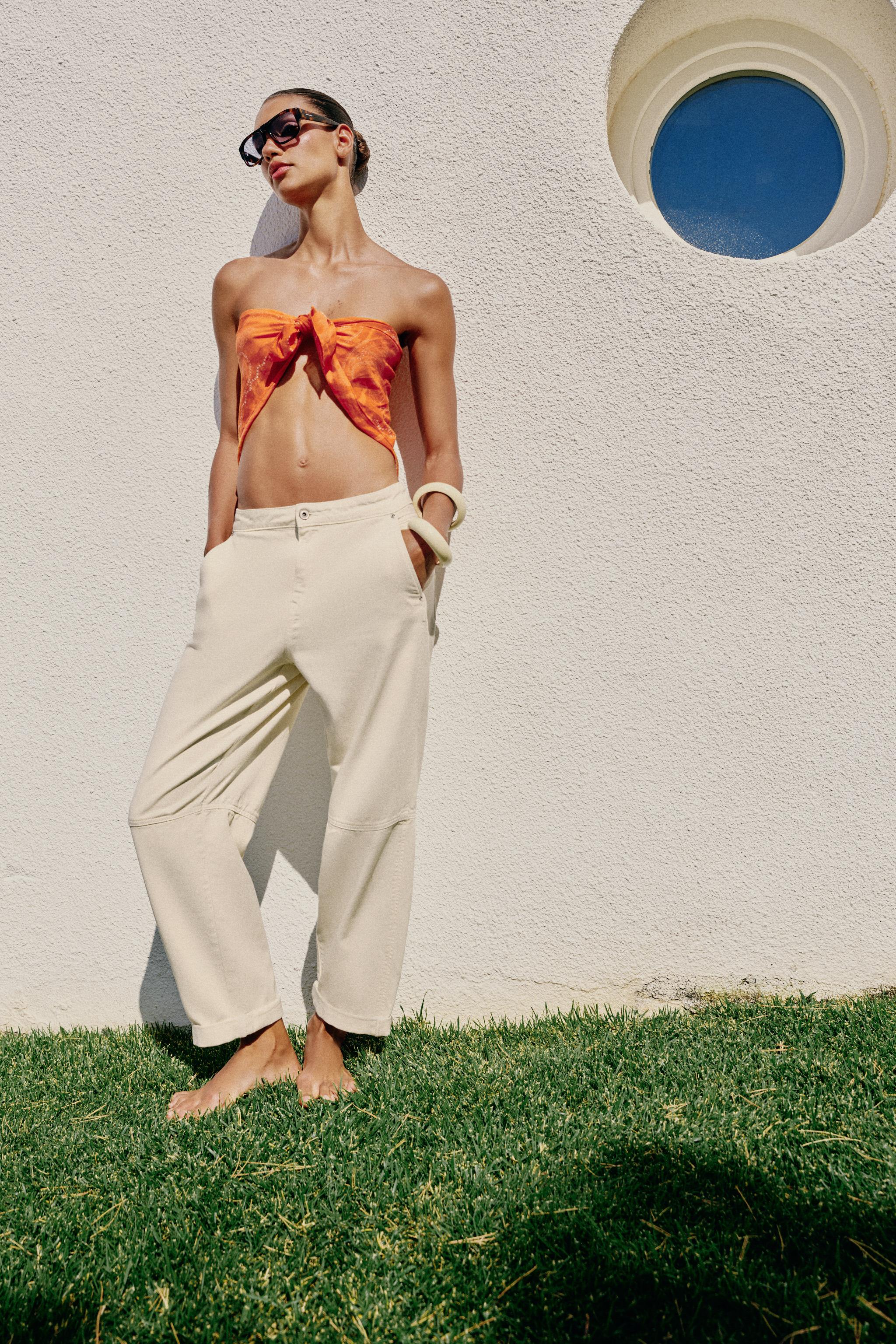 Z1975 свободного кроя джинсы-чинос — ZARA