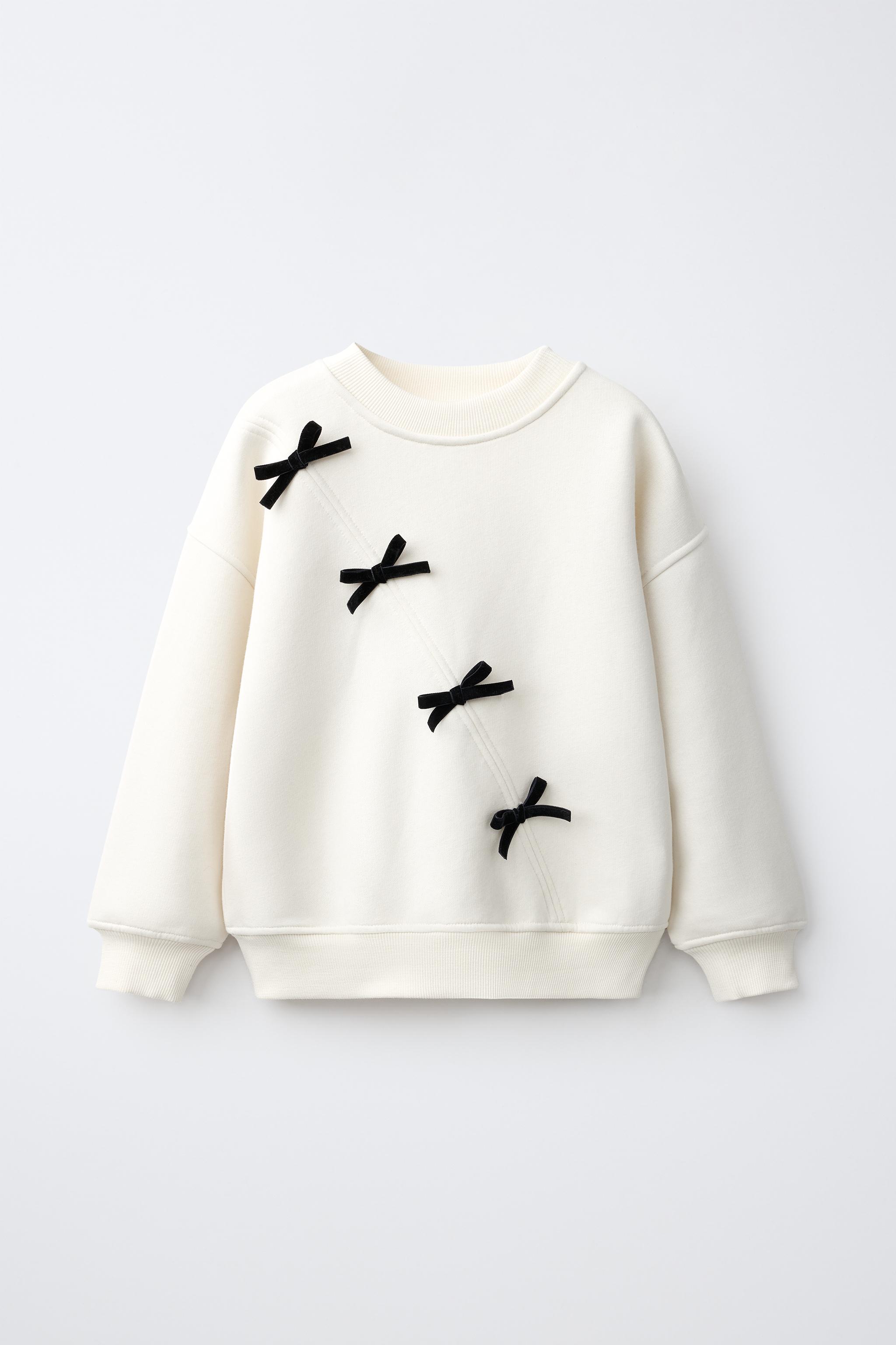 ТОЛСТОВКА С БАНТАМИ — ZARA