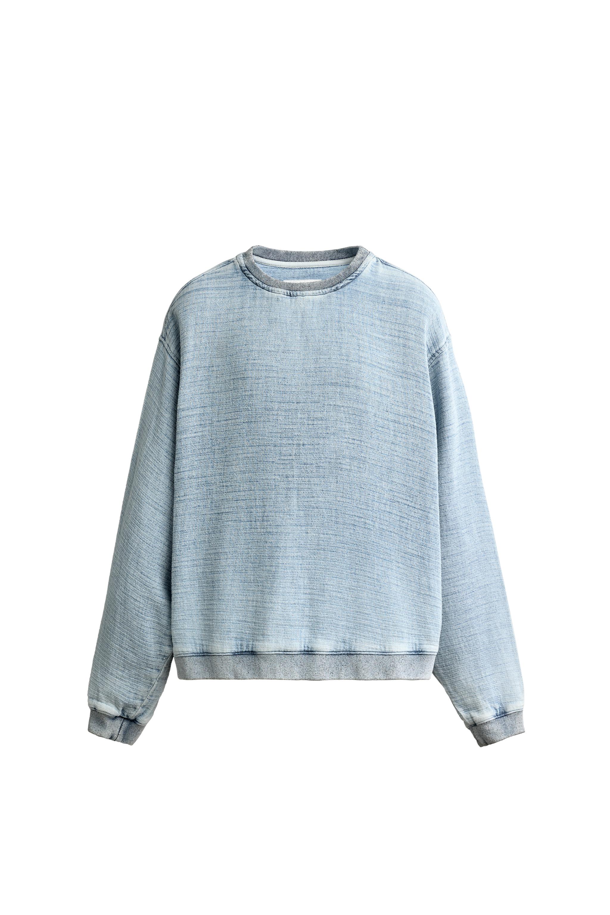 Свитшот фактурный из мягкой обработанной ткани — ZARA