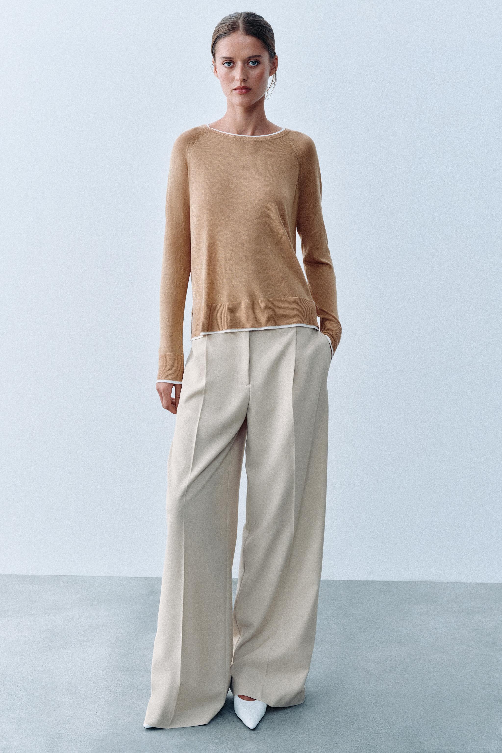 ДВОЙНОЙ ВЯЗАНЫЙ ДЖЕРСИ — ZARA