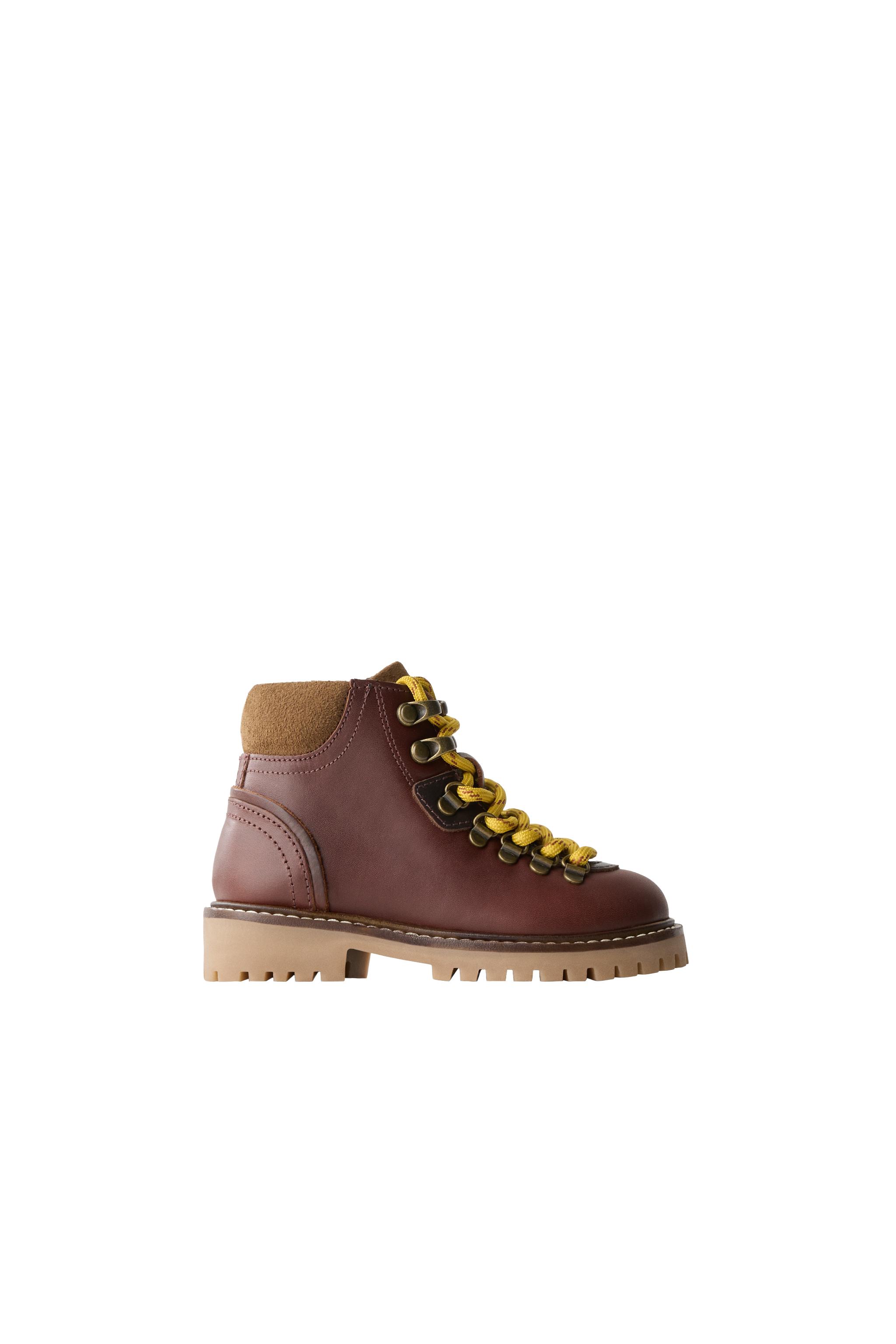 LEATHER MOUNTAIN BOOTS — ZARA