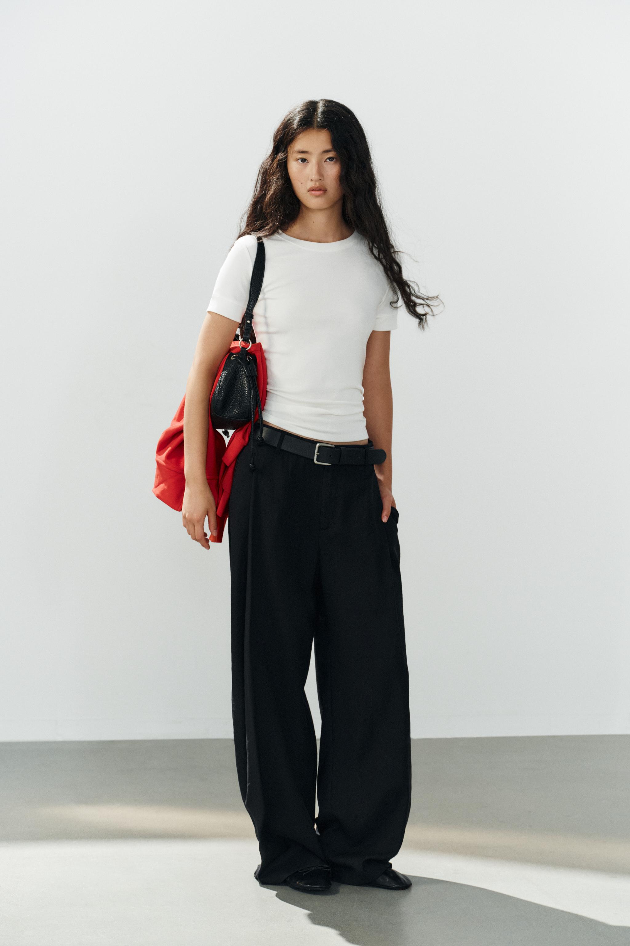 Брюки плиссированные струящиеся — ZARA