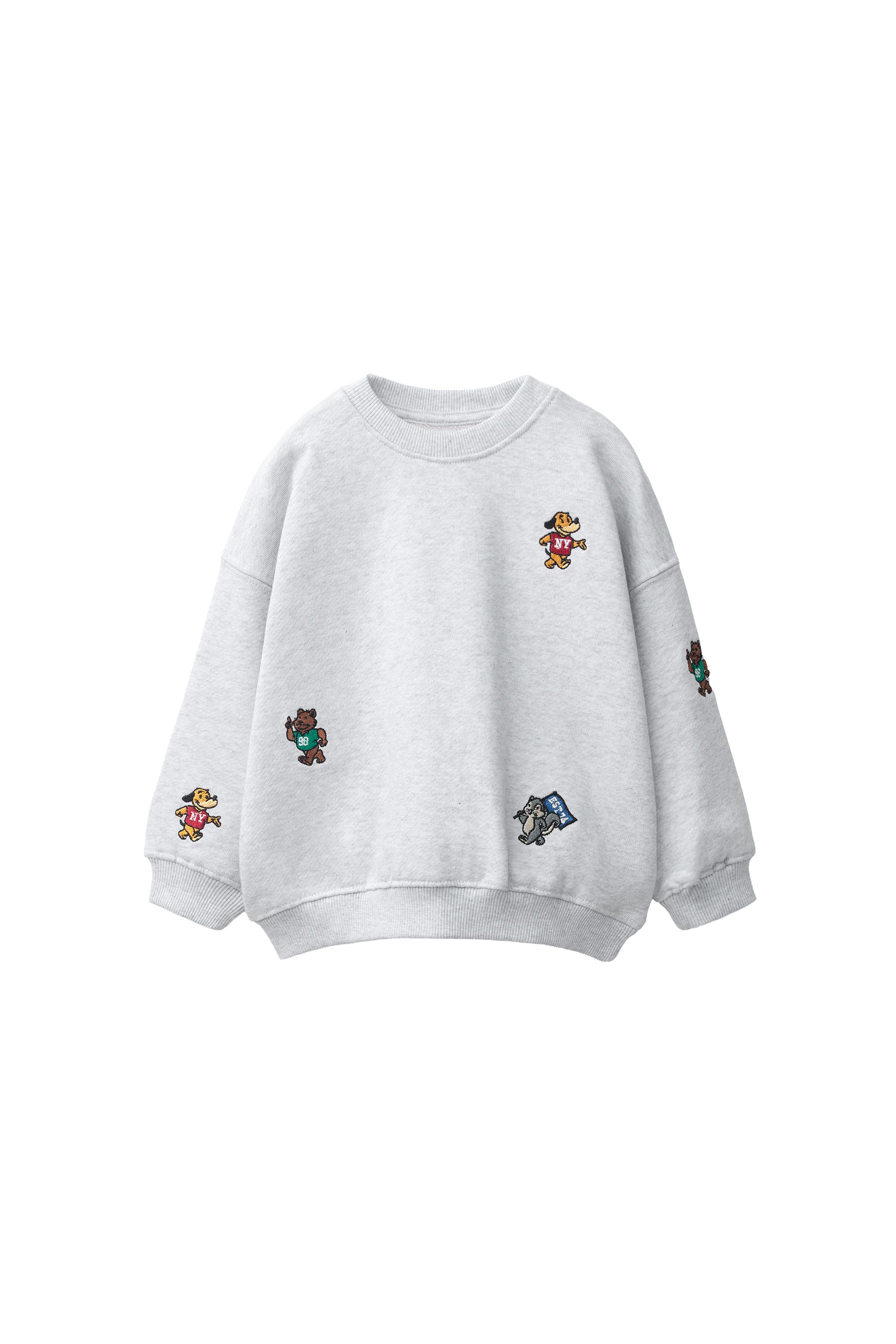 ТОЛСТОВКА С ВЫШИВКОЙ «ЖИВОТНЫЕ» — ZARA