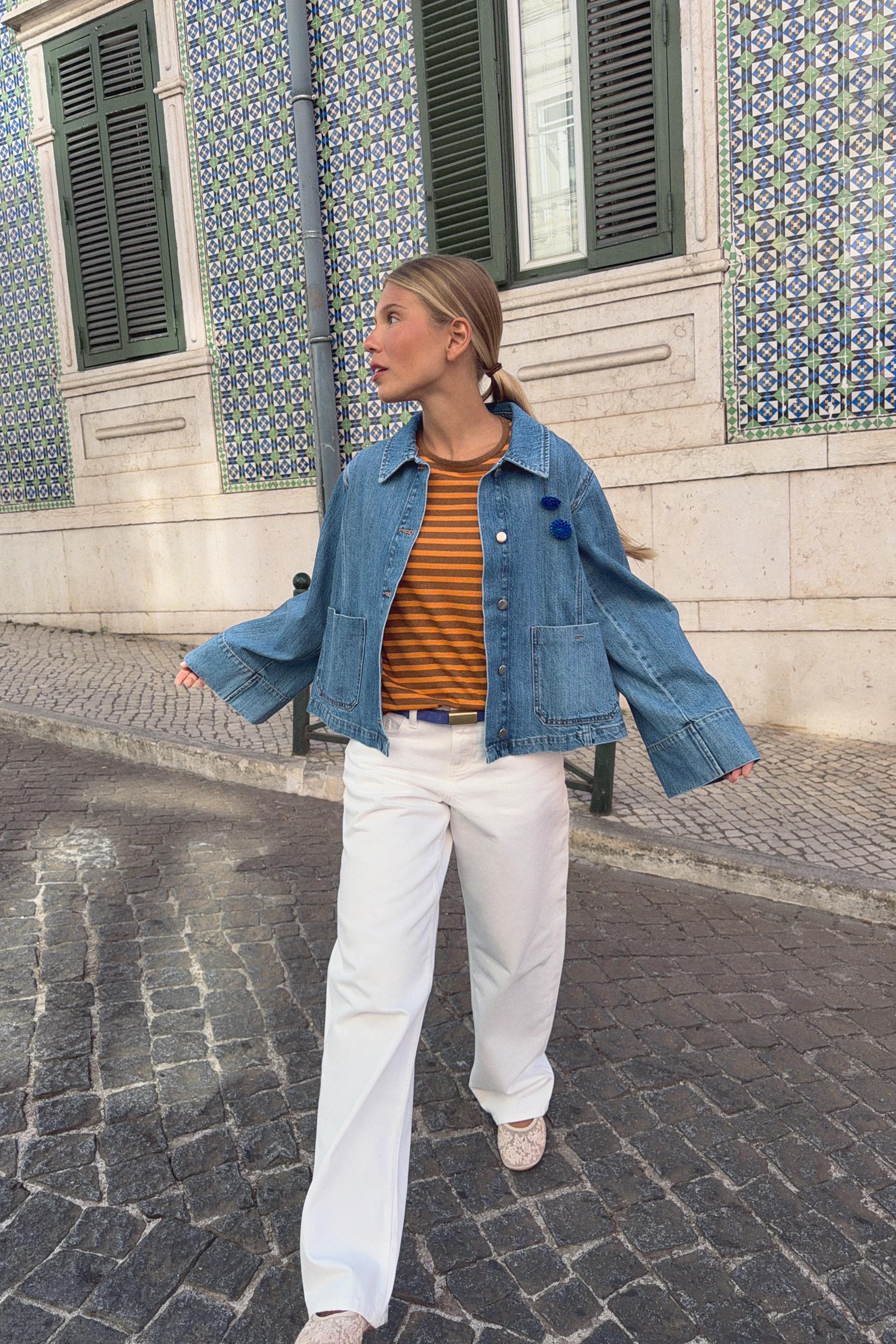 УКОРОЧЕННАЯ ДЖИНСОВАЯ КУРТКА Z1975 — ZARA
