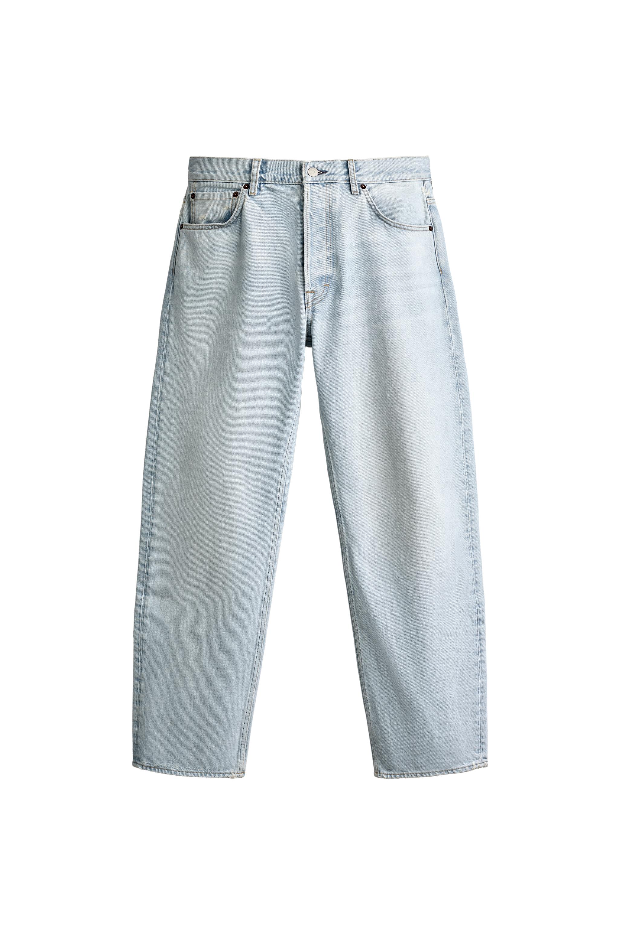 Джинсы с прямыми штанинами длиной до щиколотки — ZARA
