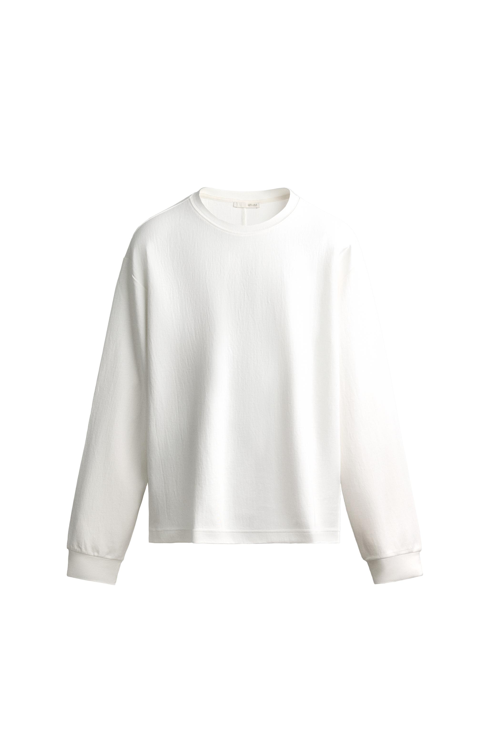 Фактурная футболка свободного кроя — ZARA