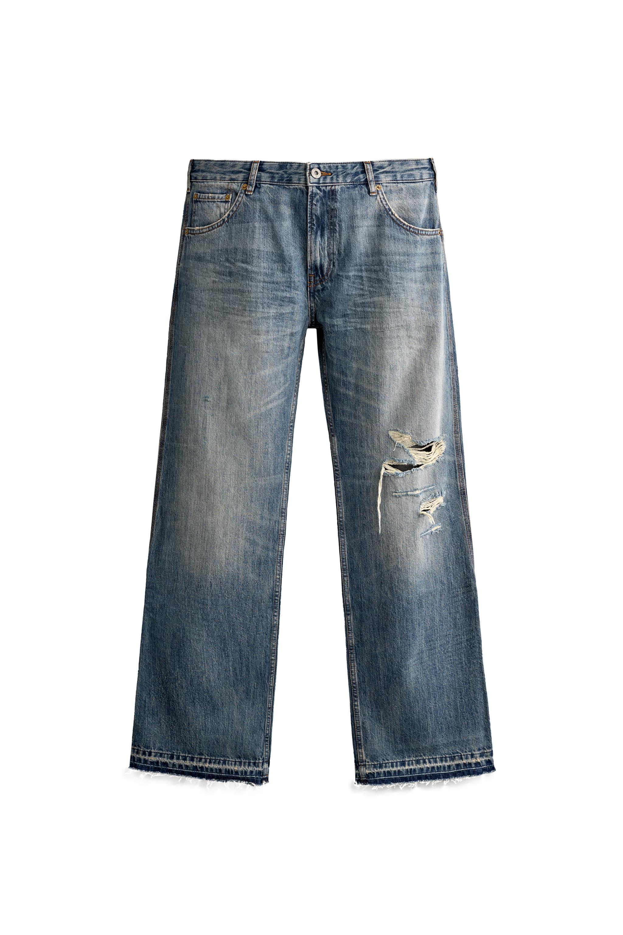 ДЖИНСЫ BOOTCUT С НИЗКОЙ ПОСАДКОЙ И РАЗРЕЗАМИ — ZARA