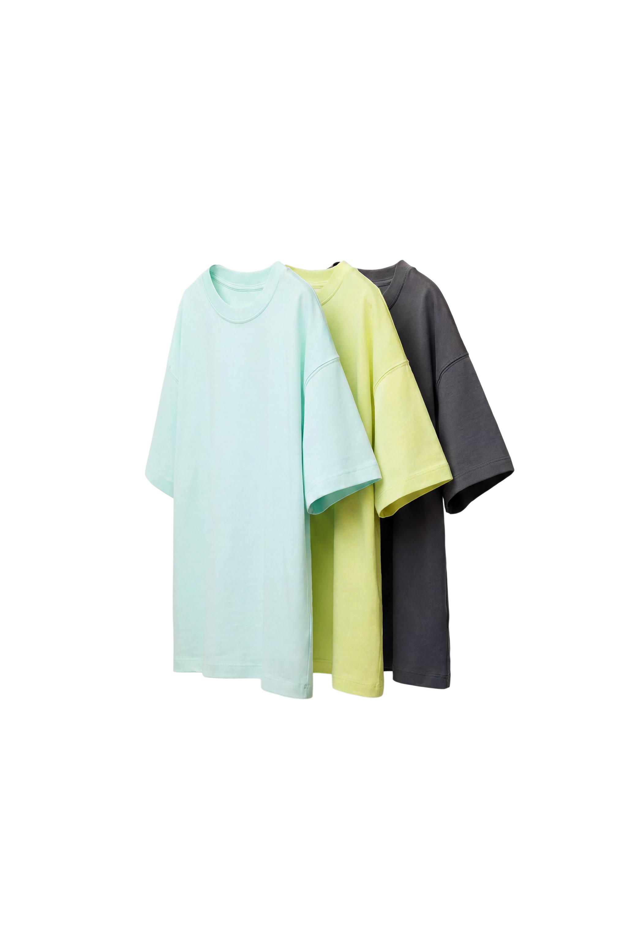 Набор из 3 однотонных футболок — ZARA