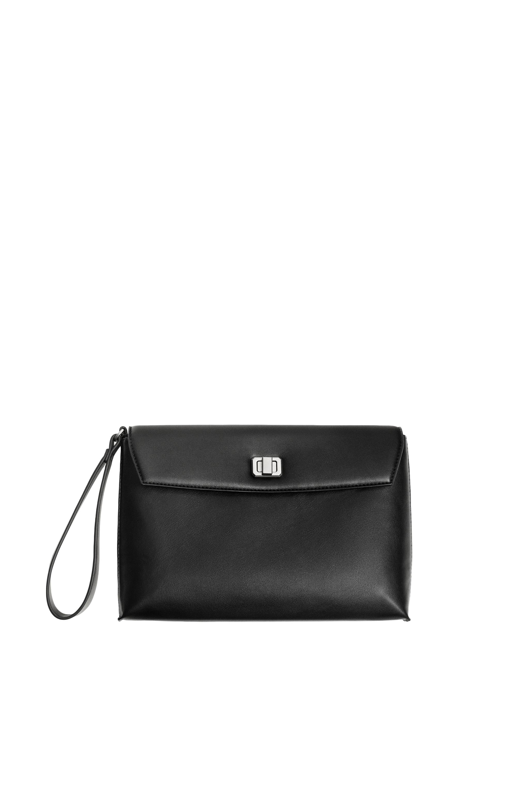 СУМКА-КОНВЕРТ С МЕТАЛЛИЧЕСКОЙ ЗАСТЕЖКОЙ — ZARA