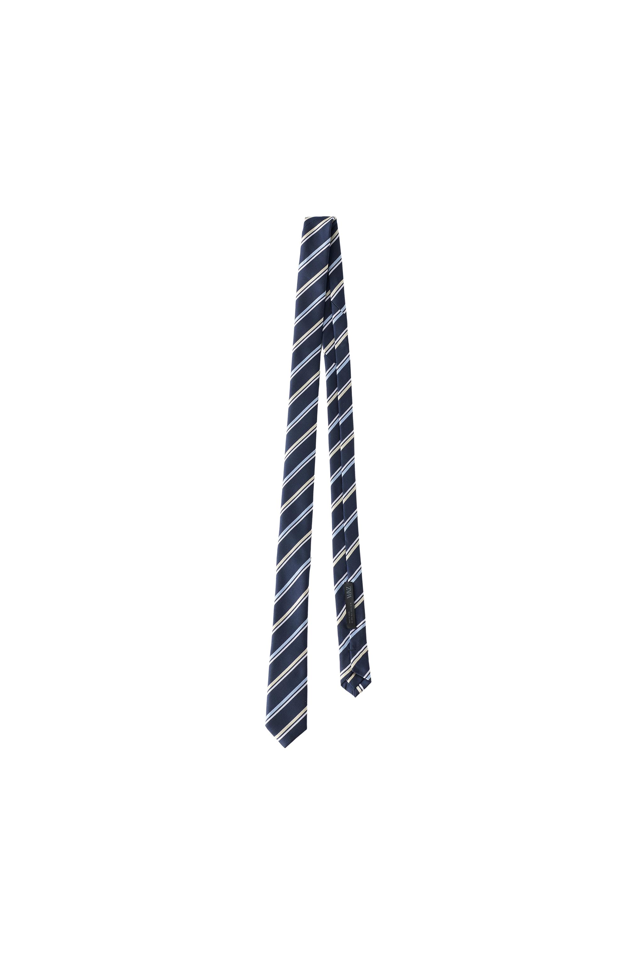 STRIPE PRINT TIE — ZARA