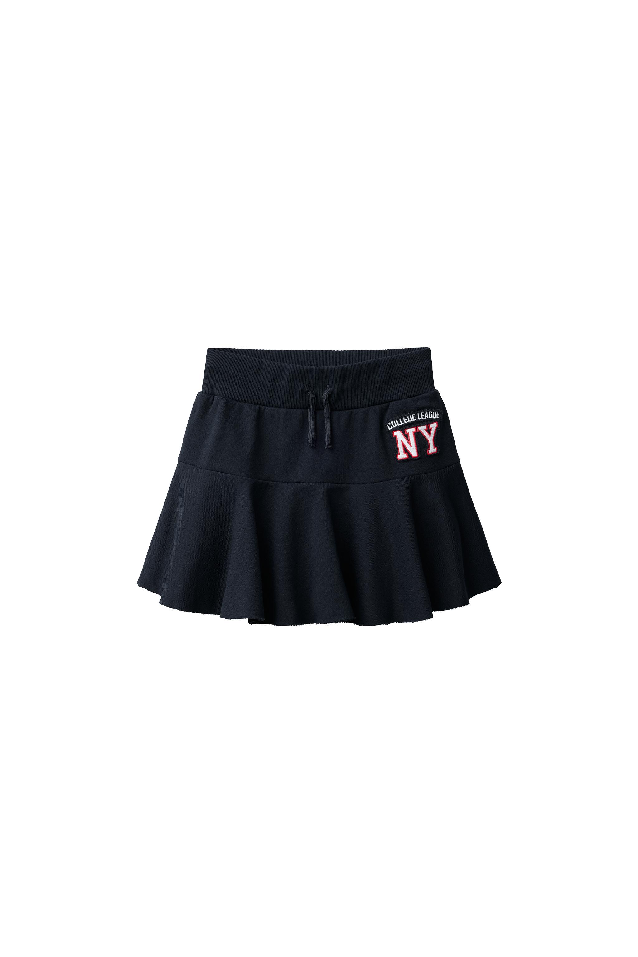 Юбка-шорты с вышивкой NY и оборками — ZARA