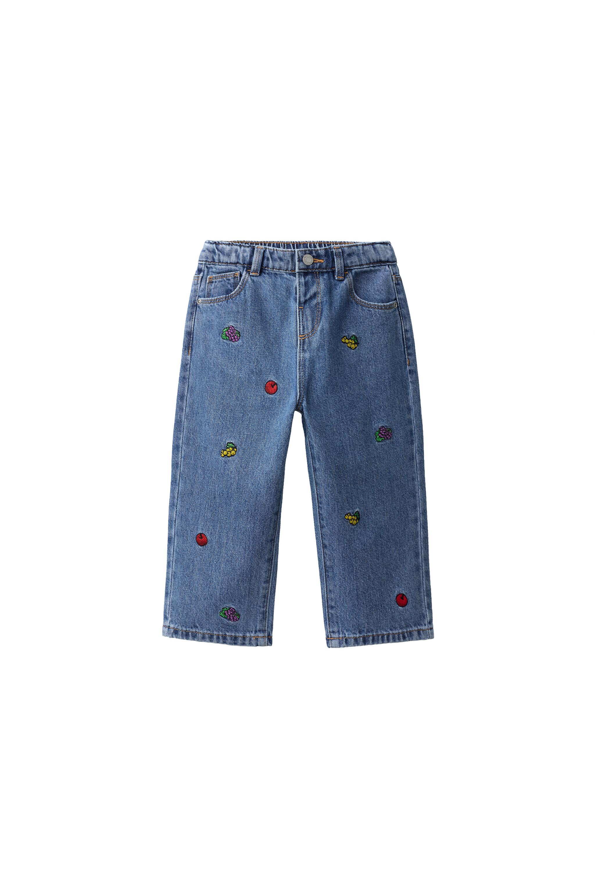 Прямые джинсы Fruit of the Loom™ с вышивкой — ZARA