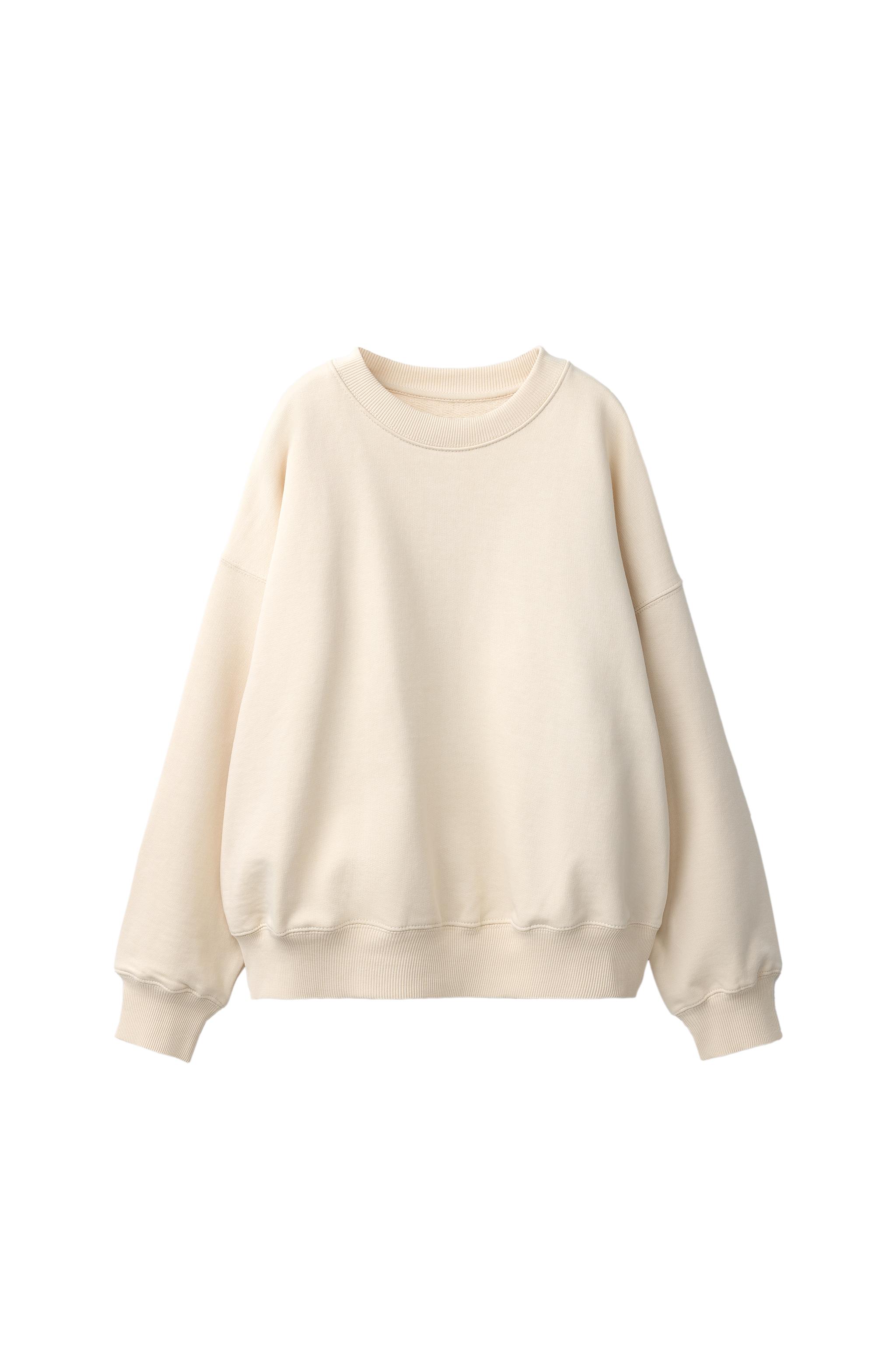 Плотный однотонный свитшот — ZARA