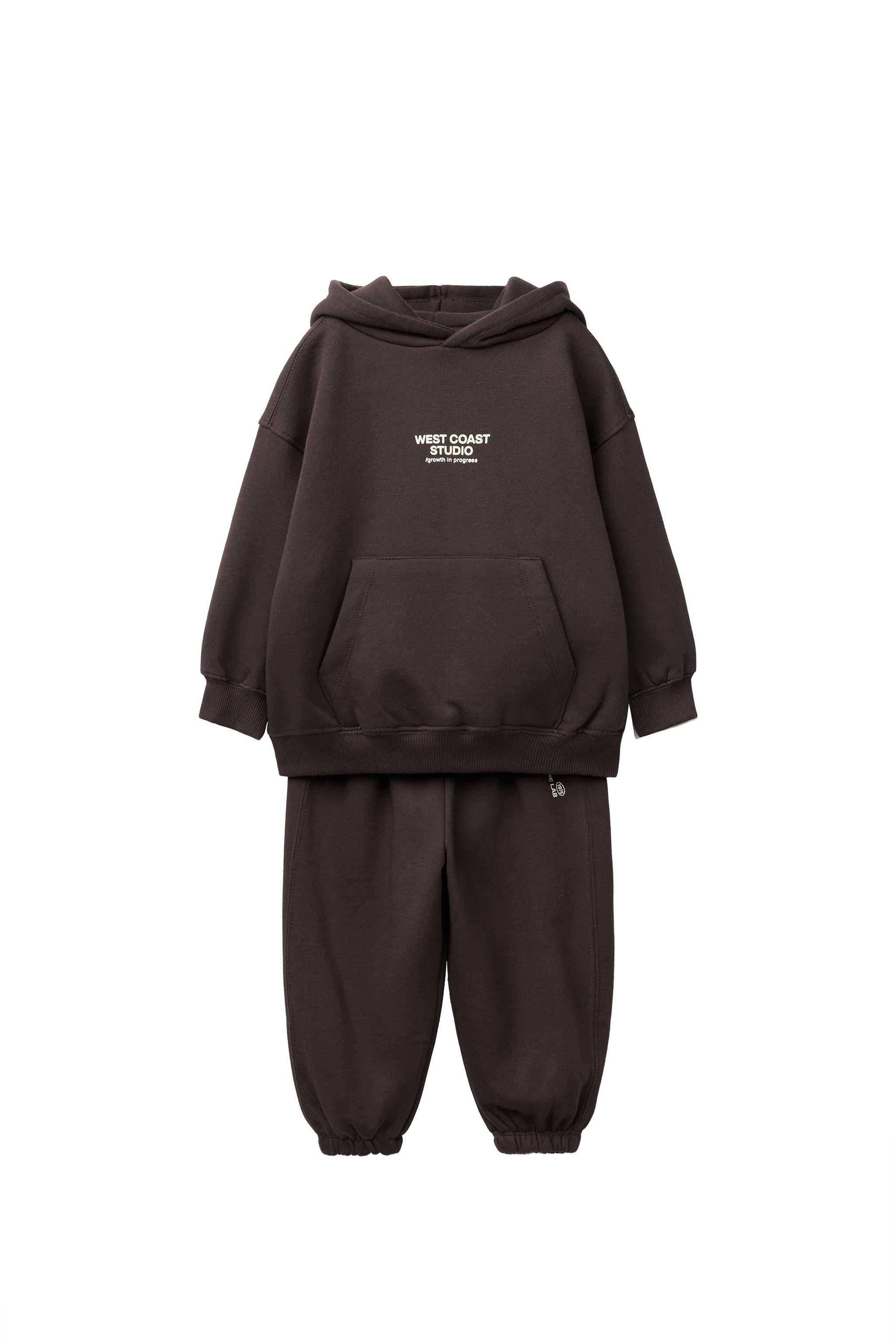 TEXT HOODIE AND JOGGERS SET — ZARA