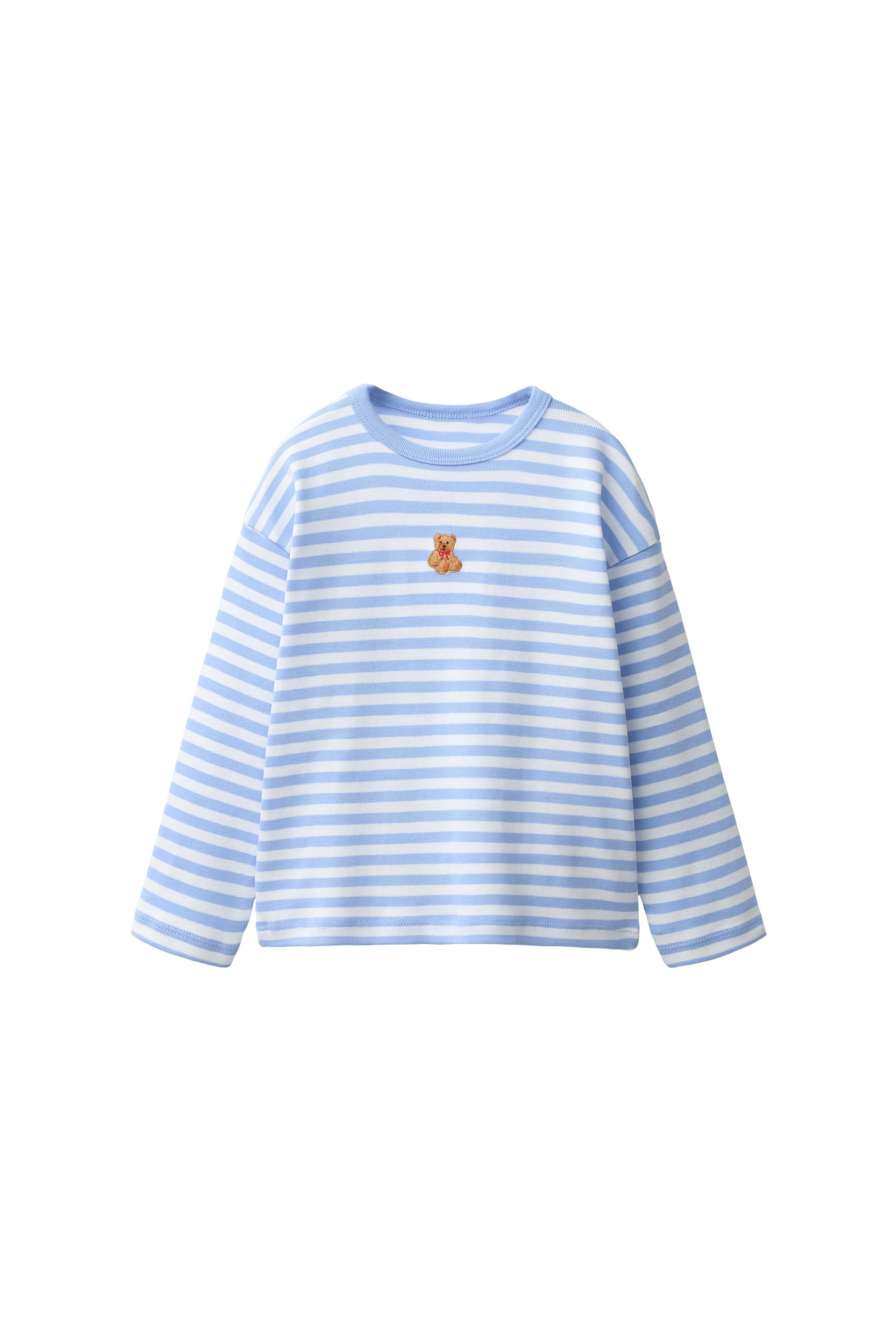 ЛОНГСЛИВ В ПОЛОСКУ С ВЫШИВКОЙ «ЖИВОТНОЕ» — ZARA