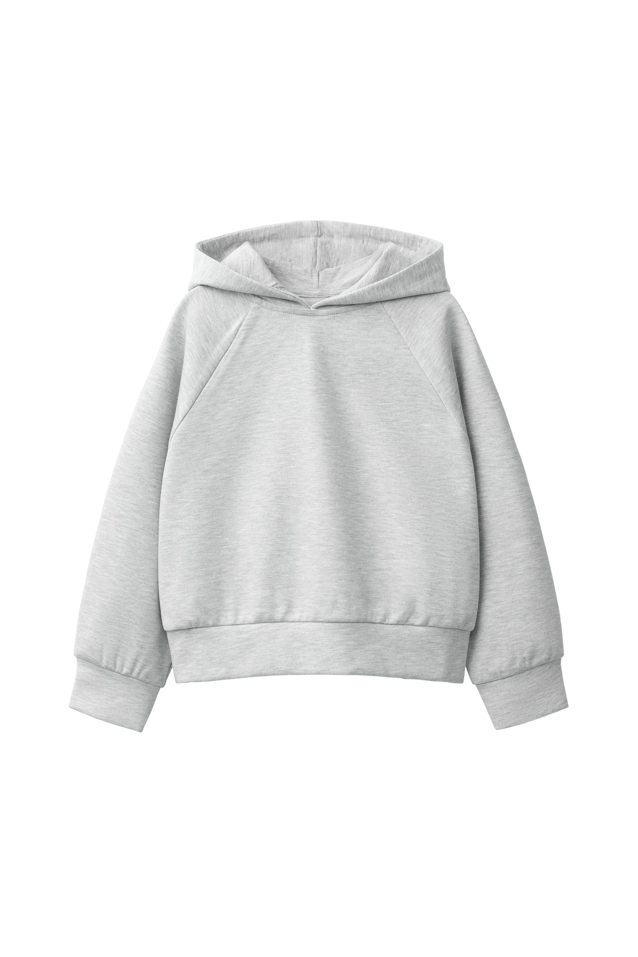 Худи из интерлока без узора — ZARA