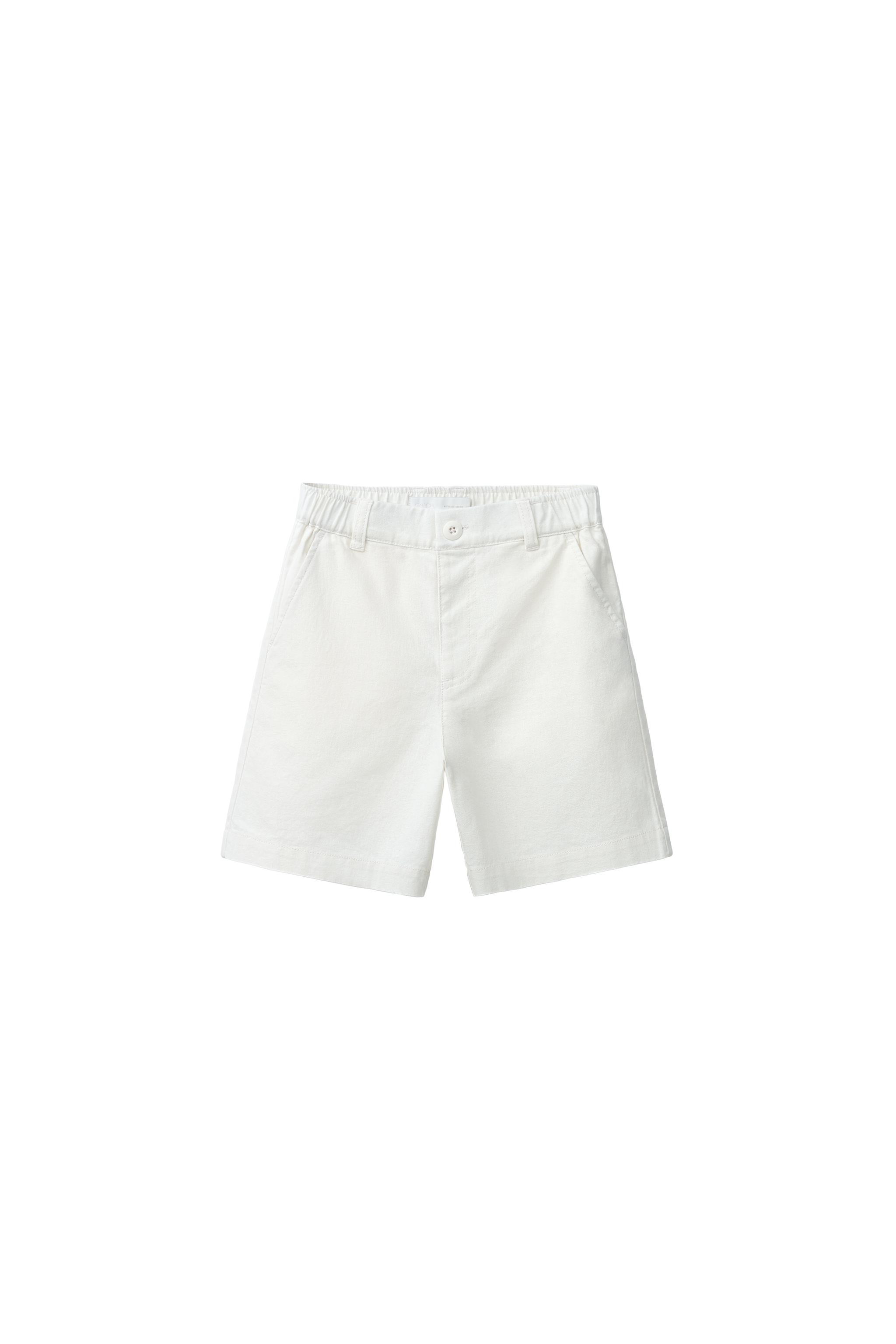 Бермуды из хлопка и льна — ZARA