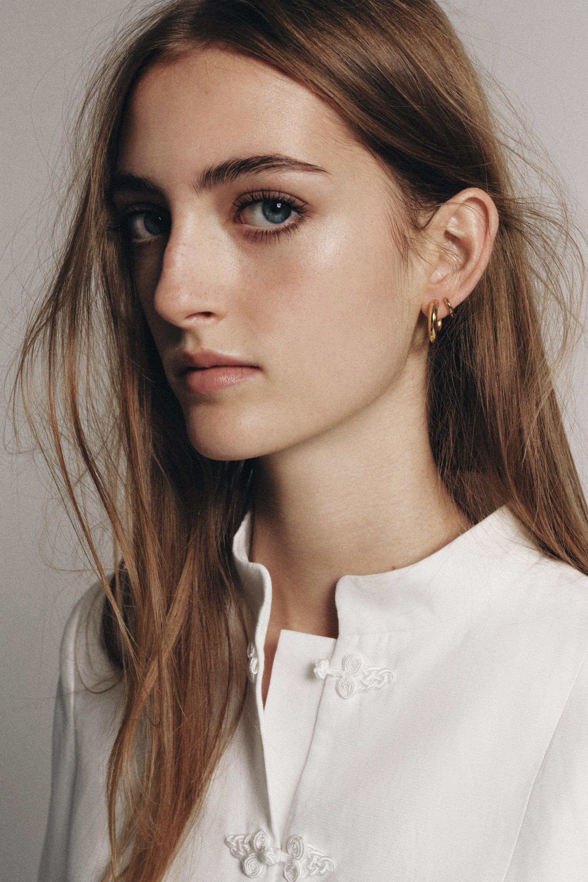 Набор серьг-кольц из нержавеющей стали — ZARA