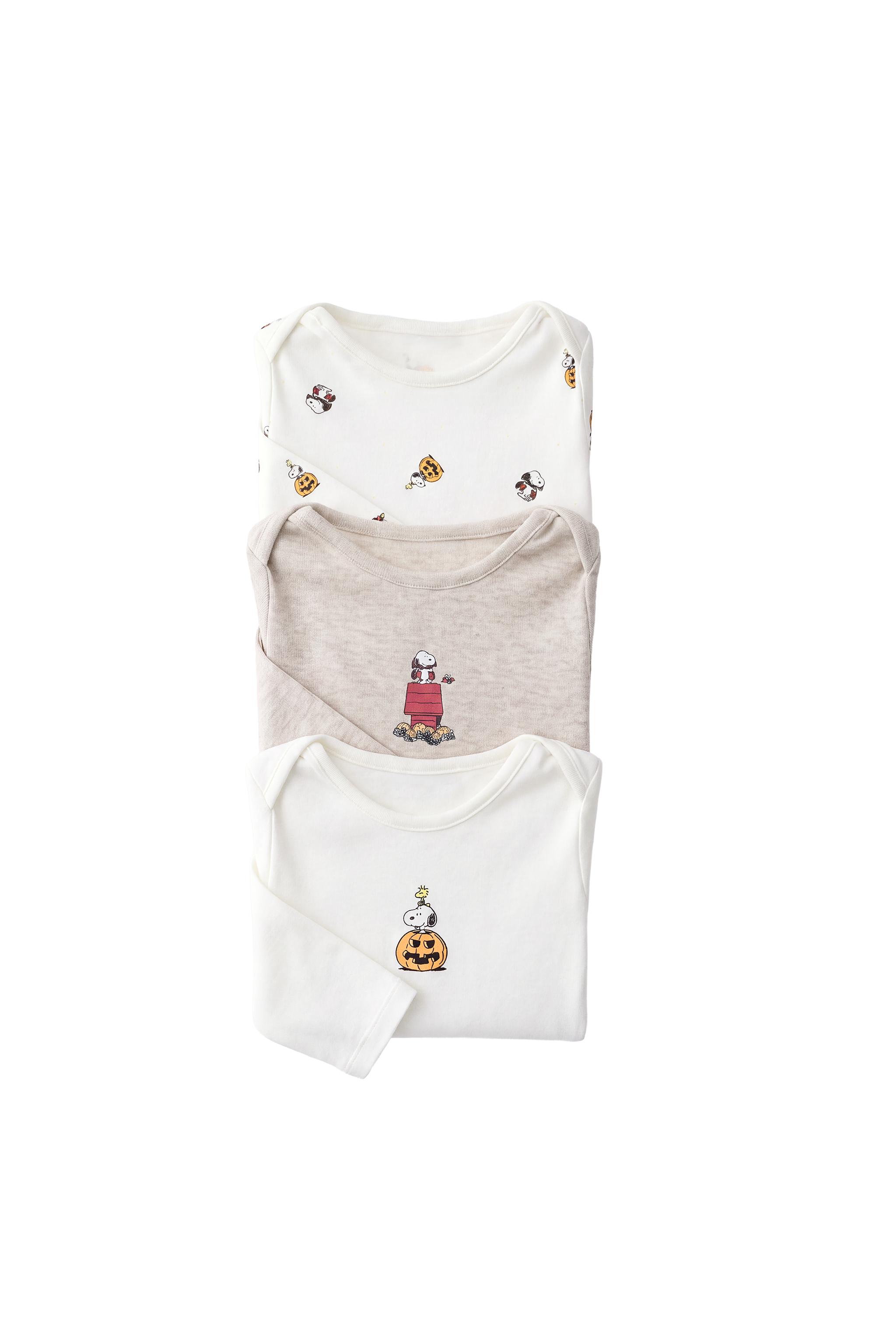 SNOOPY PEANUTS™ FANCY DRESS 3-PACK OF BODYSUITS — ZARA