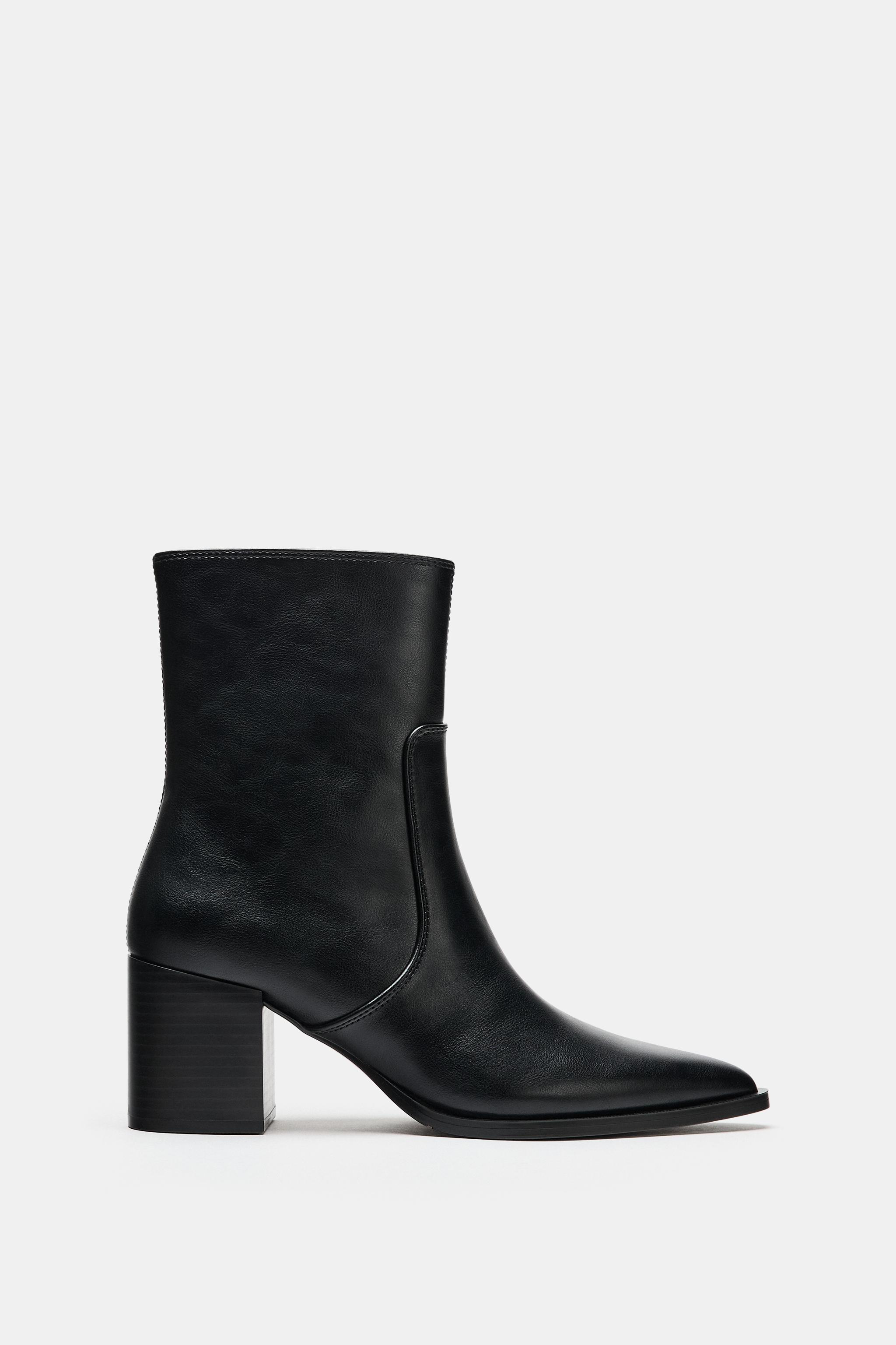 БОТИЛЬОНЫ НА УСТОЙЧИВОМ КАБЛУКЕ — ZARA