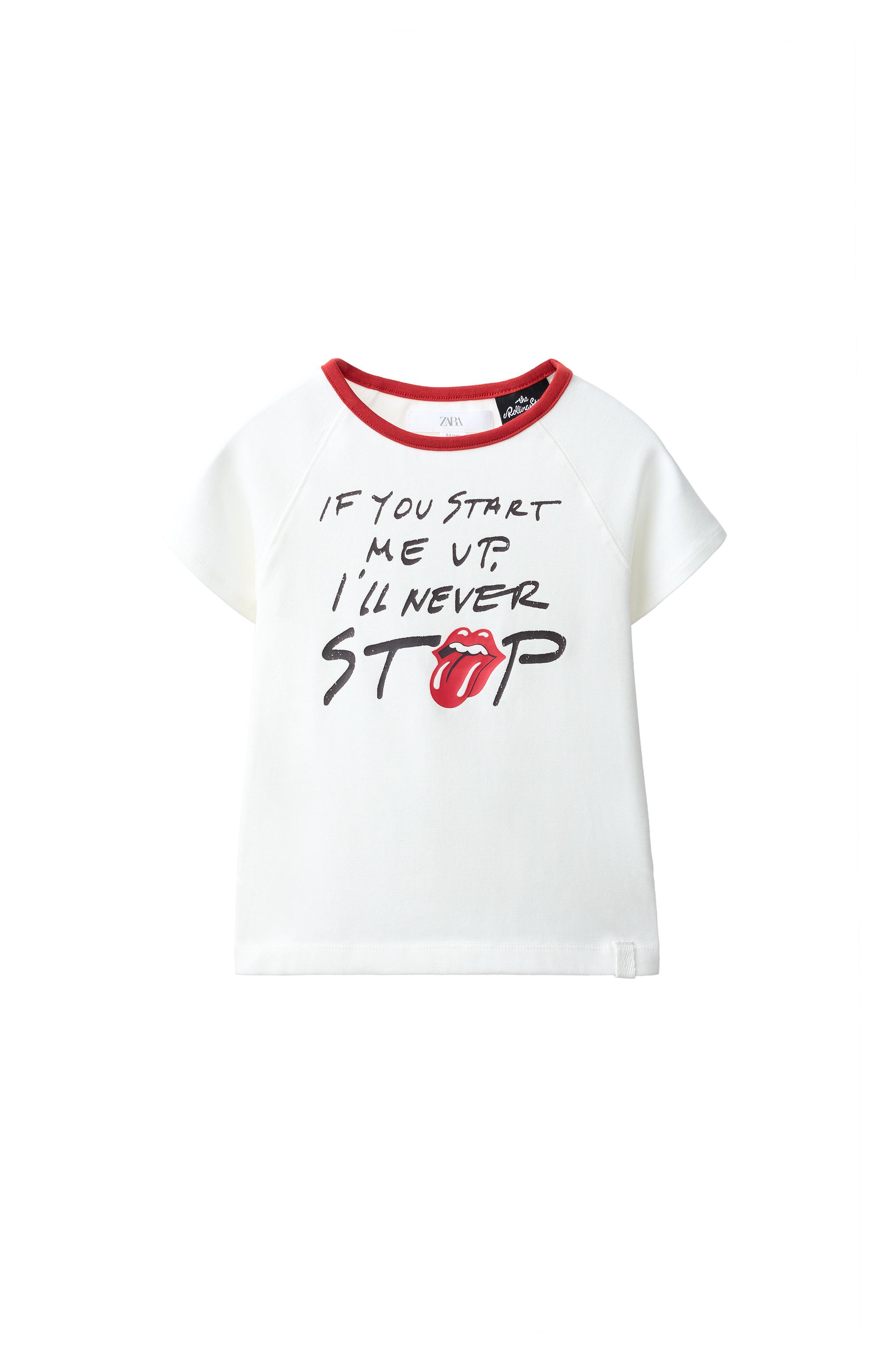 Футболка с принтом ROLLING STONES © — ZARA
