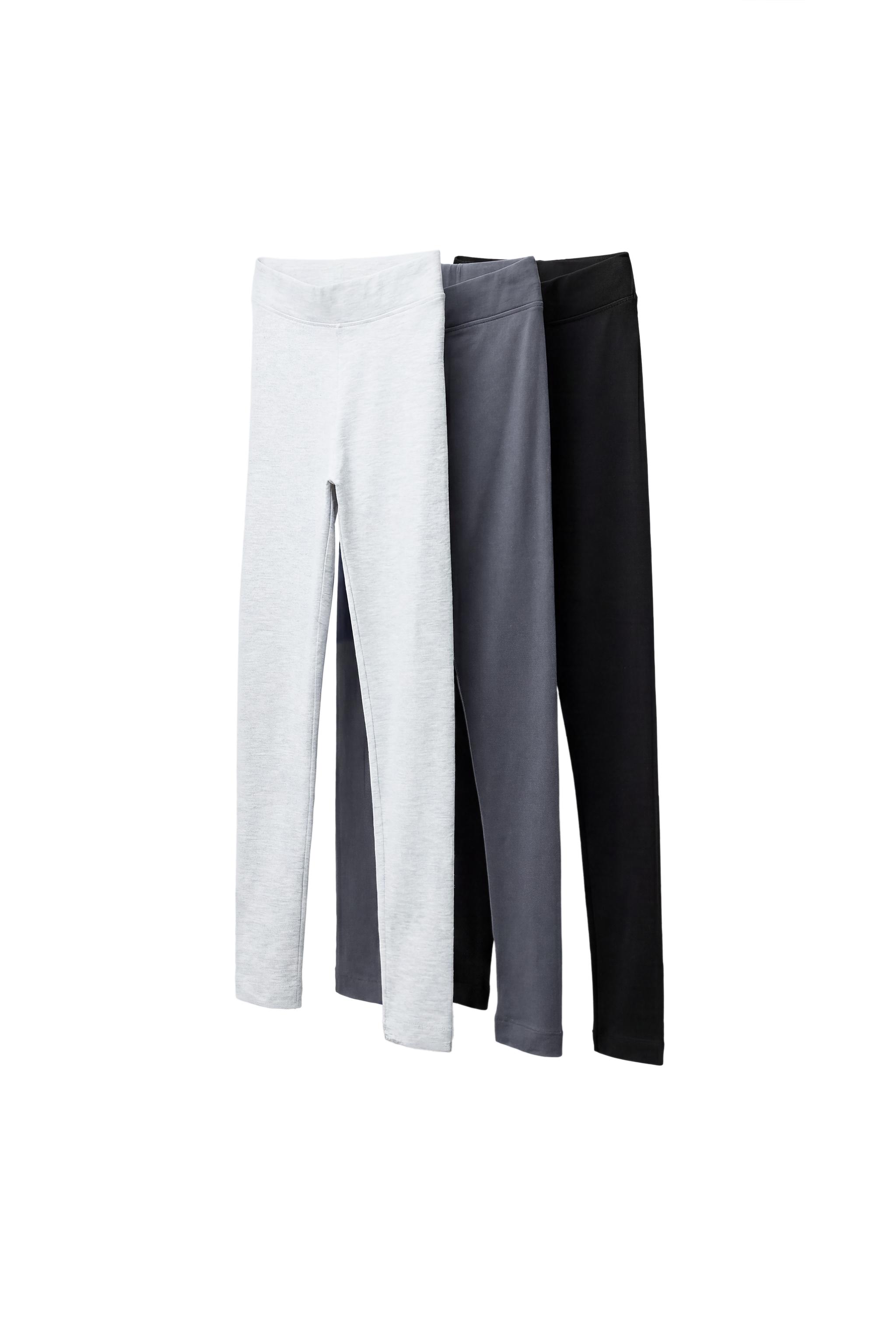 Леггинсы однотонные, набор из 3 шт — ZARA
